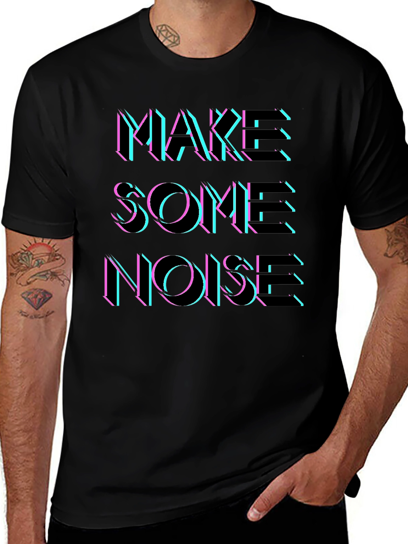 Retro Make Some Noise Graphic Tee
