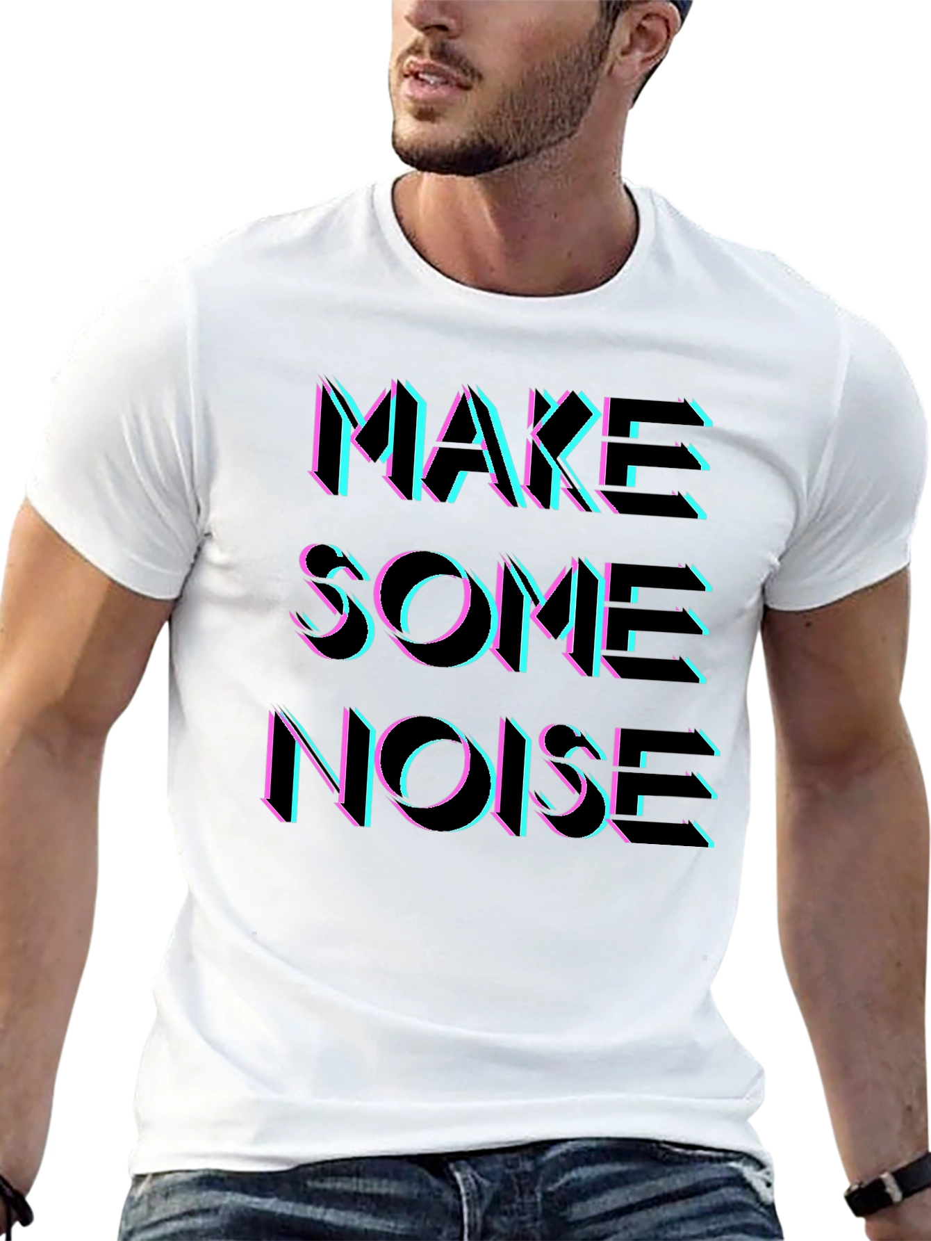 Retro Make Some Noise Graphic Tee