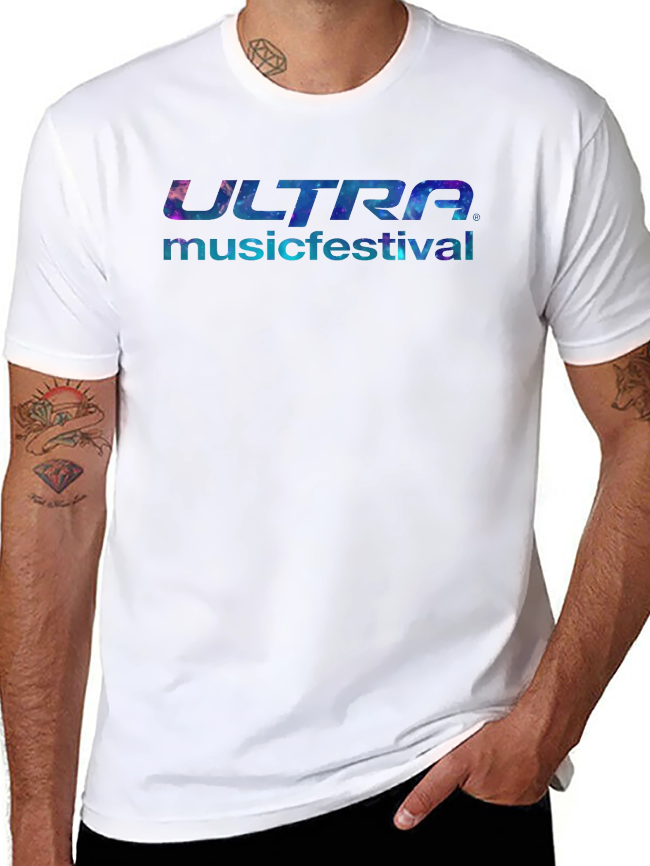 Ultra Music Festival Galaxy Logo Black T-Shirt