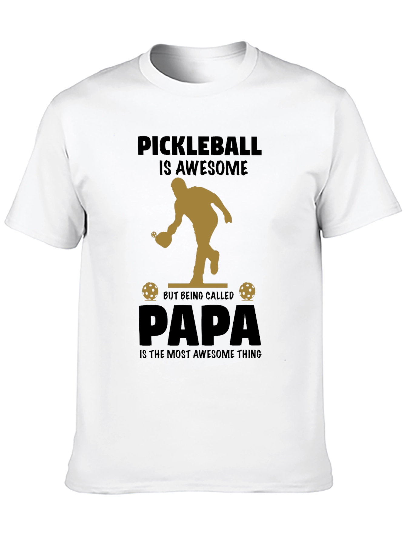 Pickleball Papa T-Shirt: Awesome Fathers Day Gift