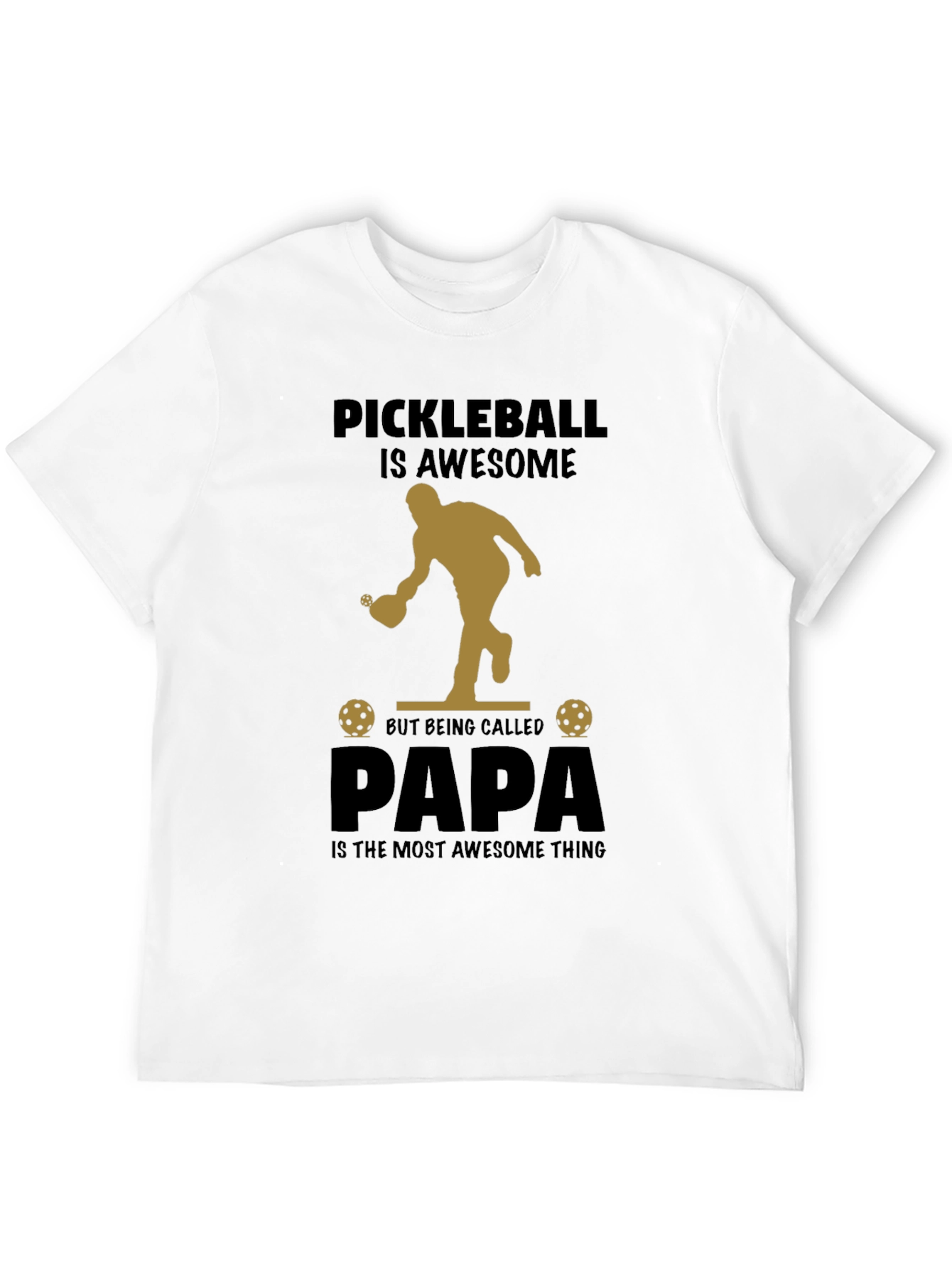 Pickleball Papa T-Shirt: Awesome Fathers Day Gift