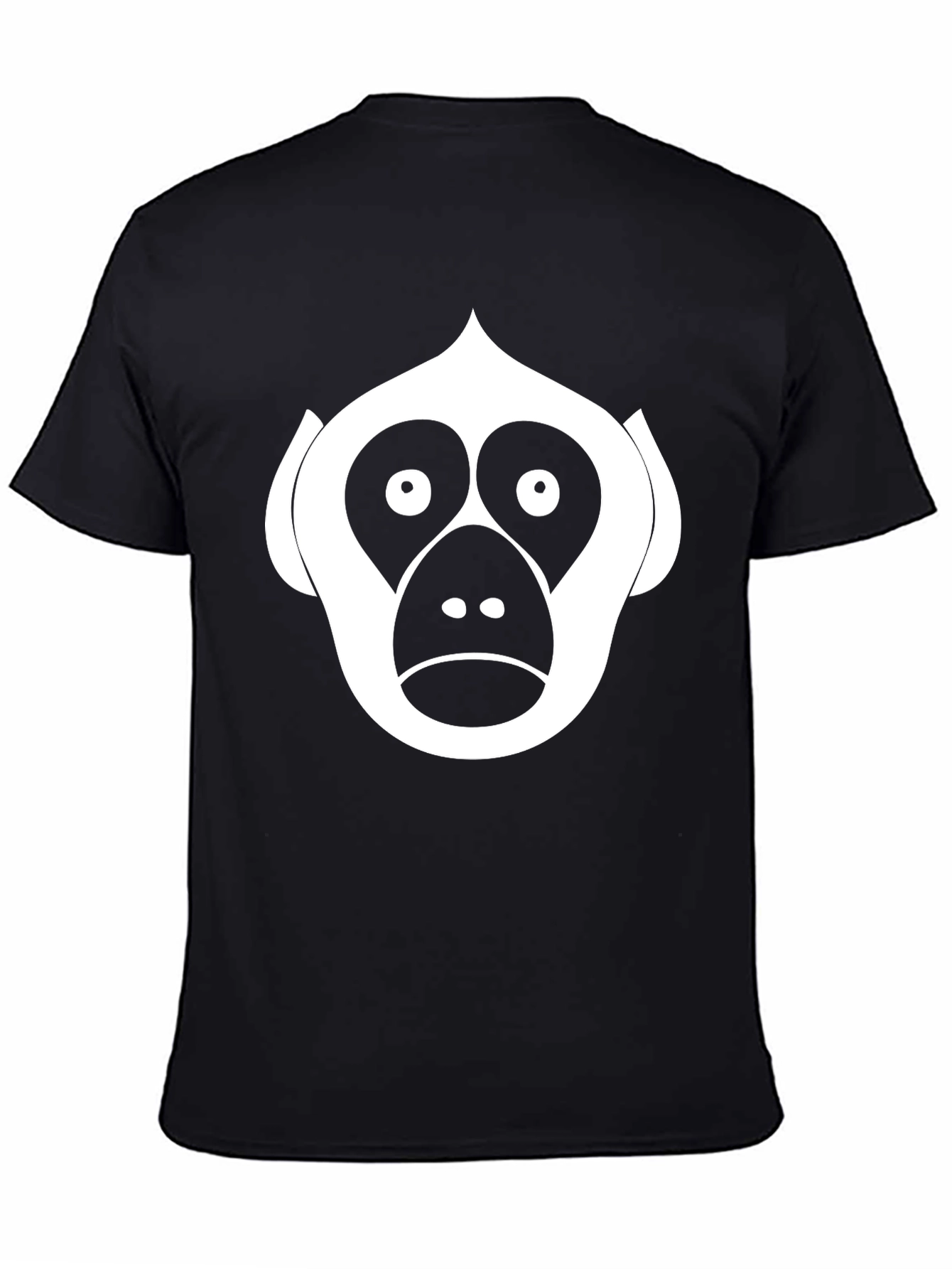 Monkey Face Graphic Tee - Black