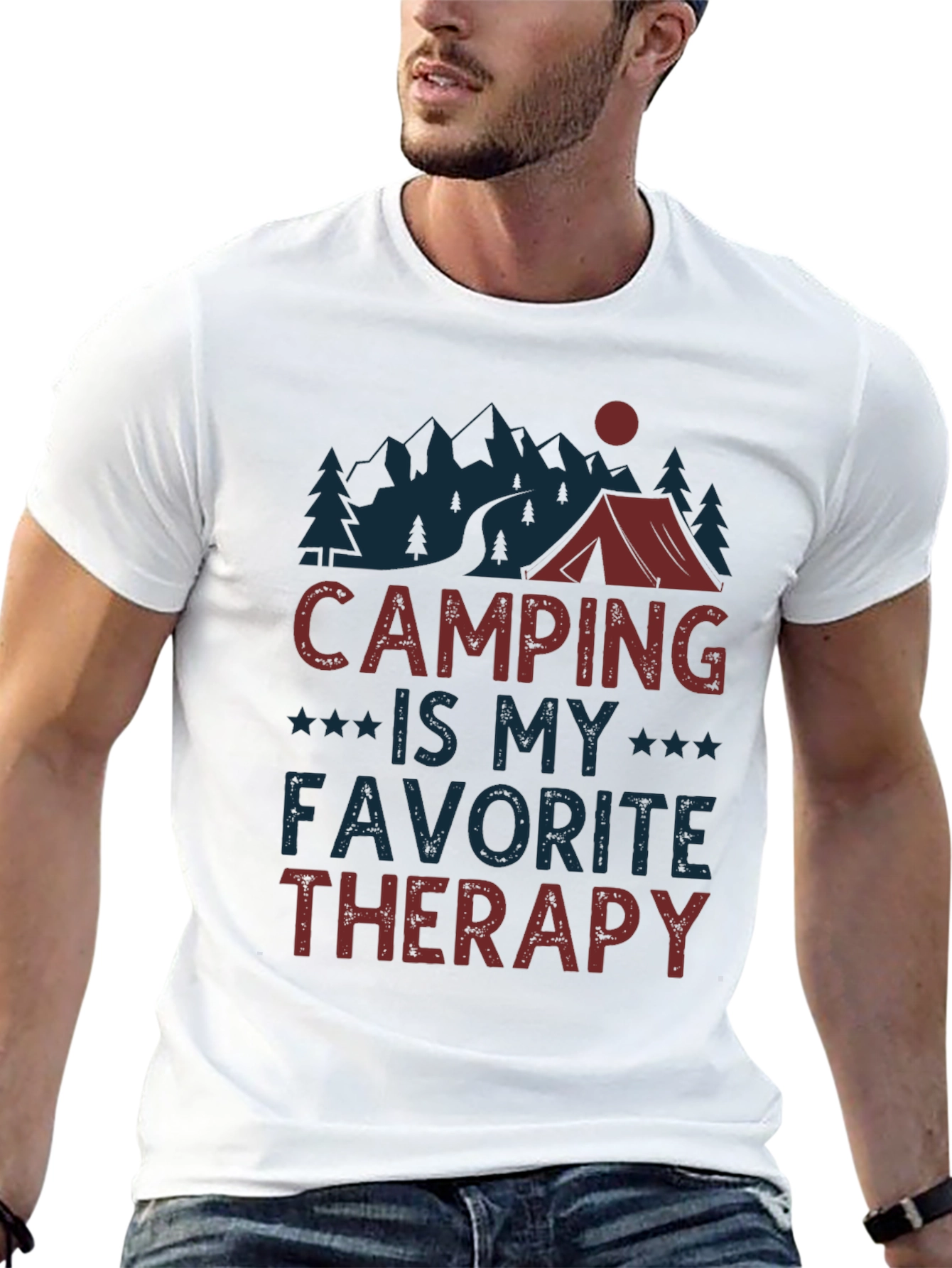 Camping is My Favorite Therapy T-Shirt