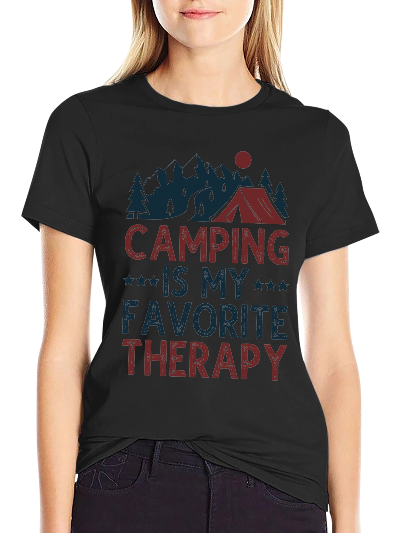 Camping is My Favorite Therapy T-Shirt
