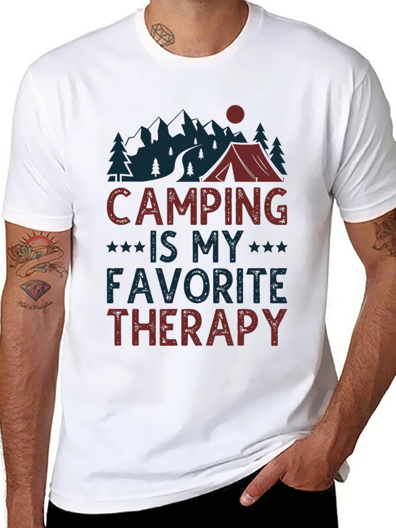 Camping is My Favorite Therapy T-Shirt