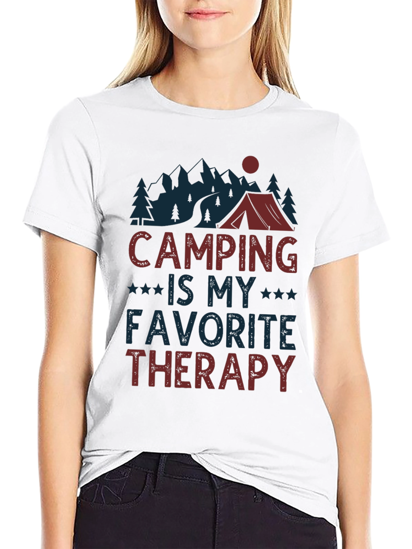 Camping is My Favorite Therapy T-Shirt