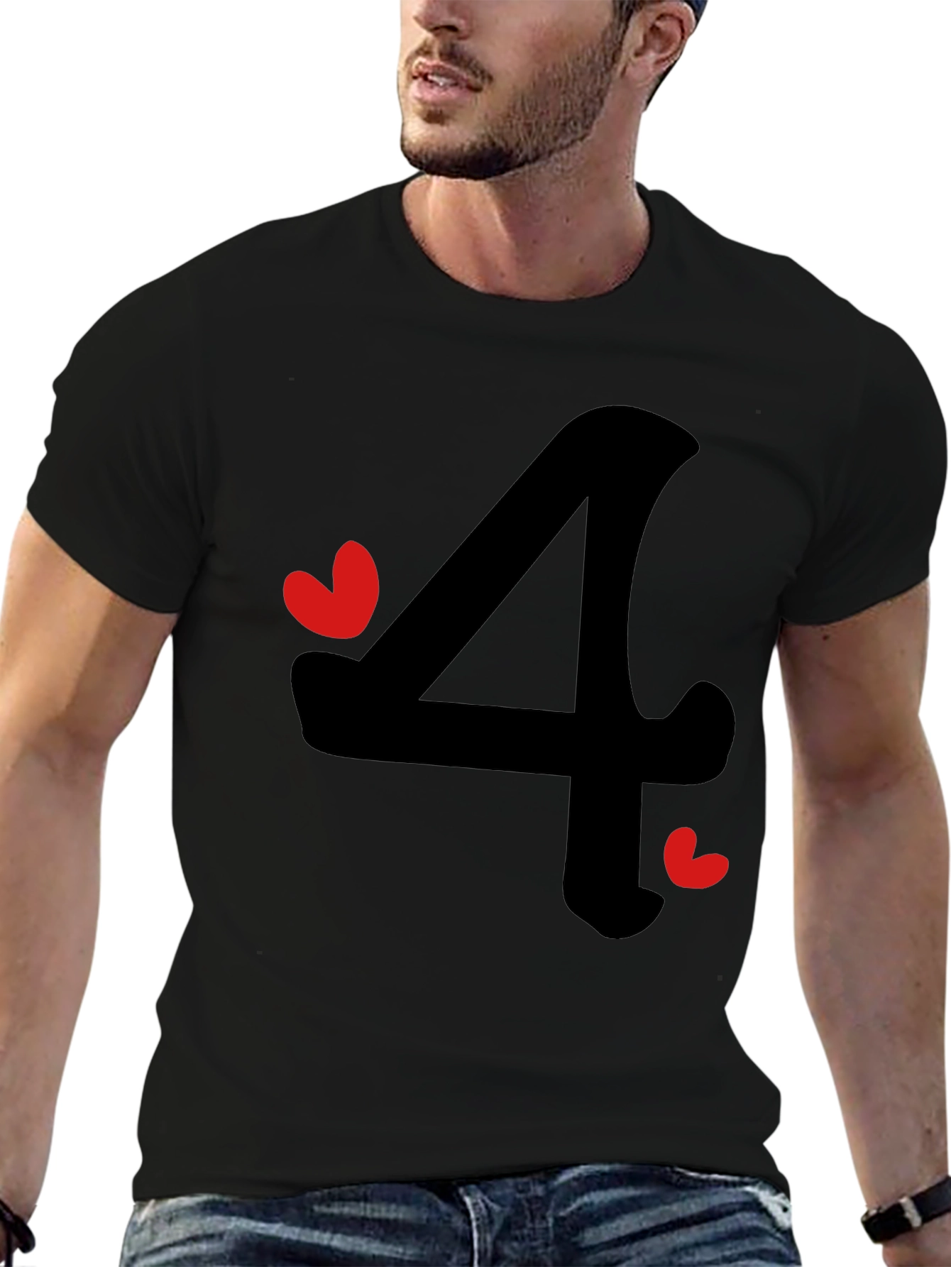 Charming Number Four Graphic Tee