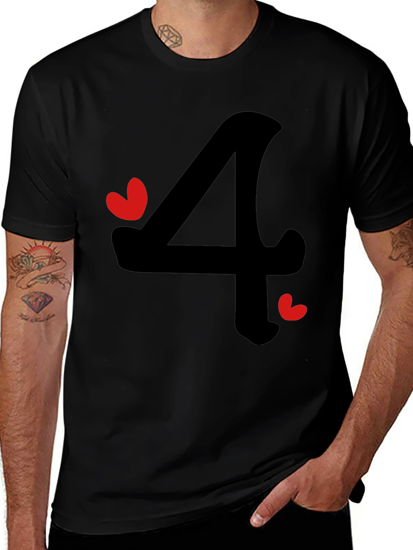 Charming Number Four Graphic Tee