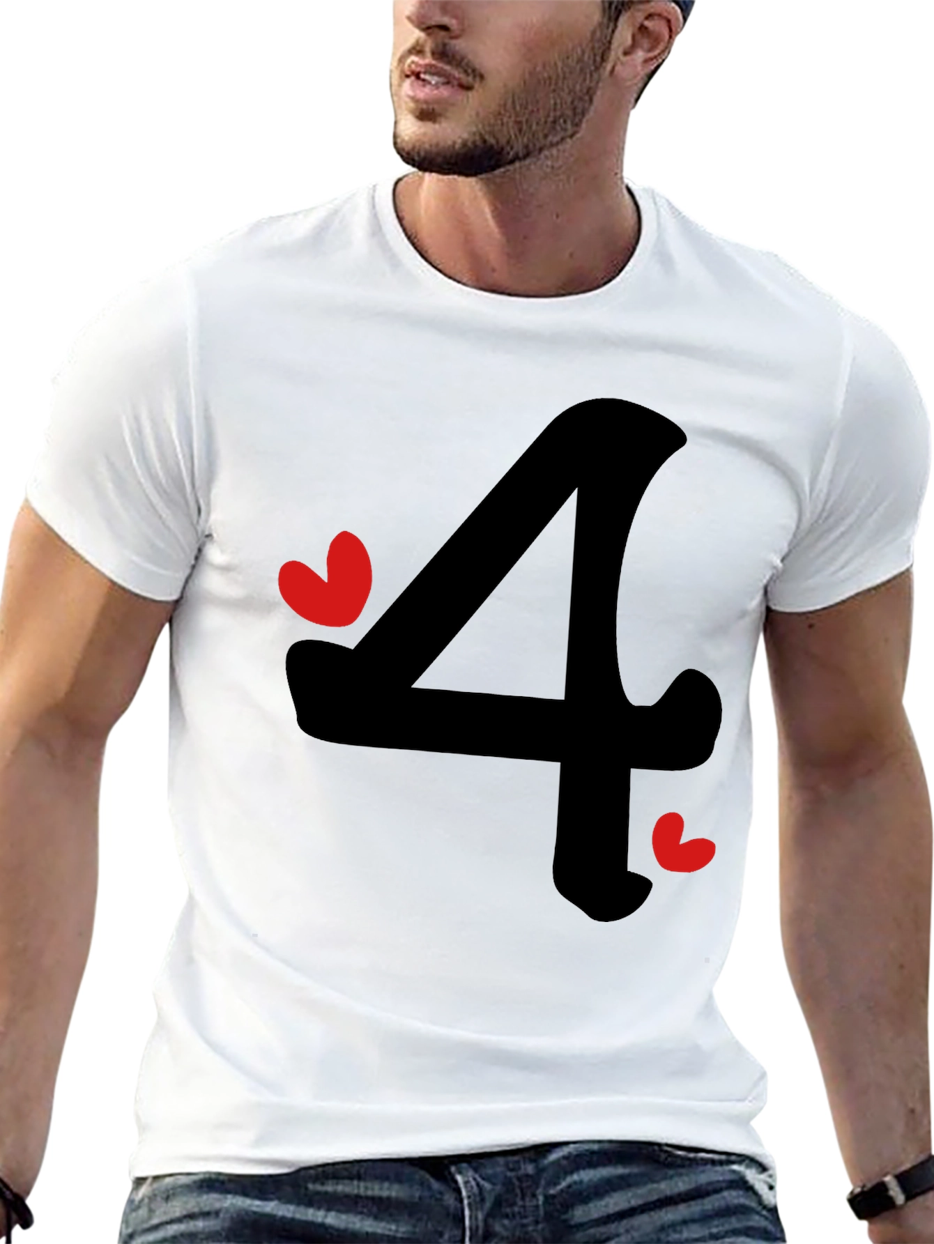 Charming Number Four Graphic Tee