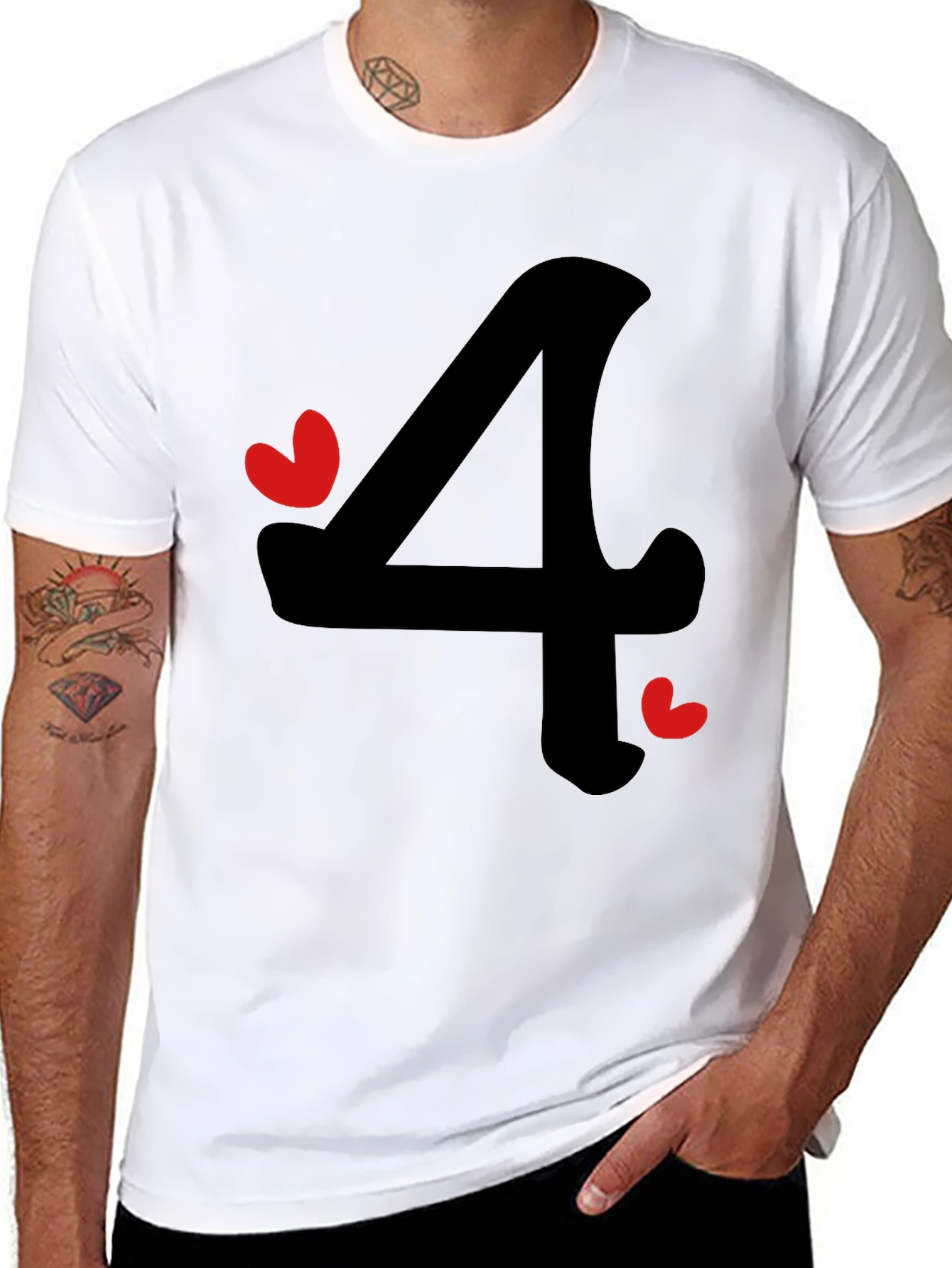 Charming Number Four Graphic Tee