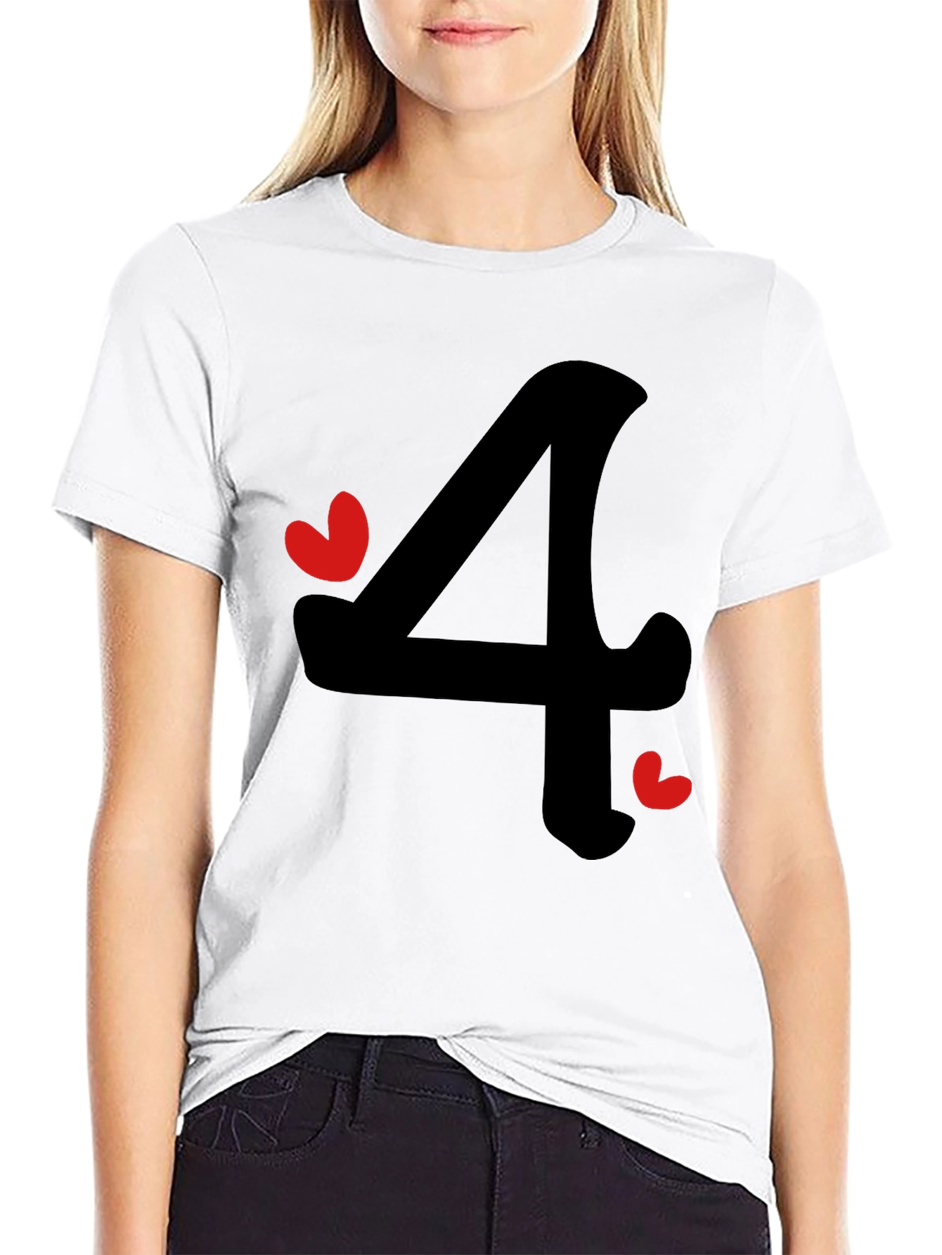 Charming Number Four Graphic Tee
