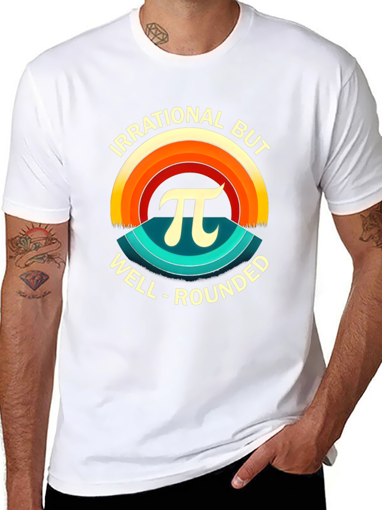 Irrational But Well-Rounded Pi T-Shirt