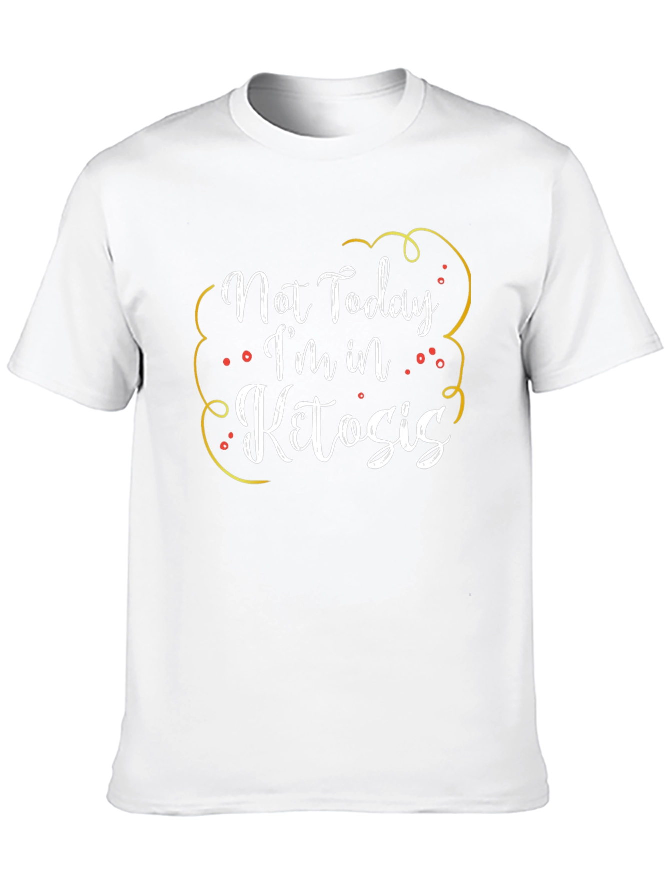 Not Today Im In Ketosis Black Graphic T-Shirt