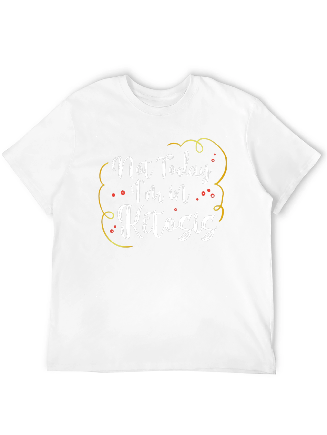 Not Today Im In Ketosis Black Graphic T-Shirt