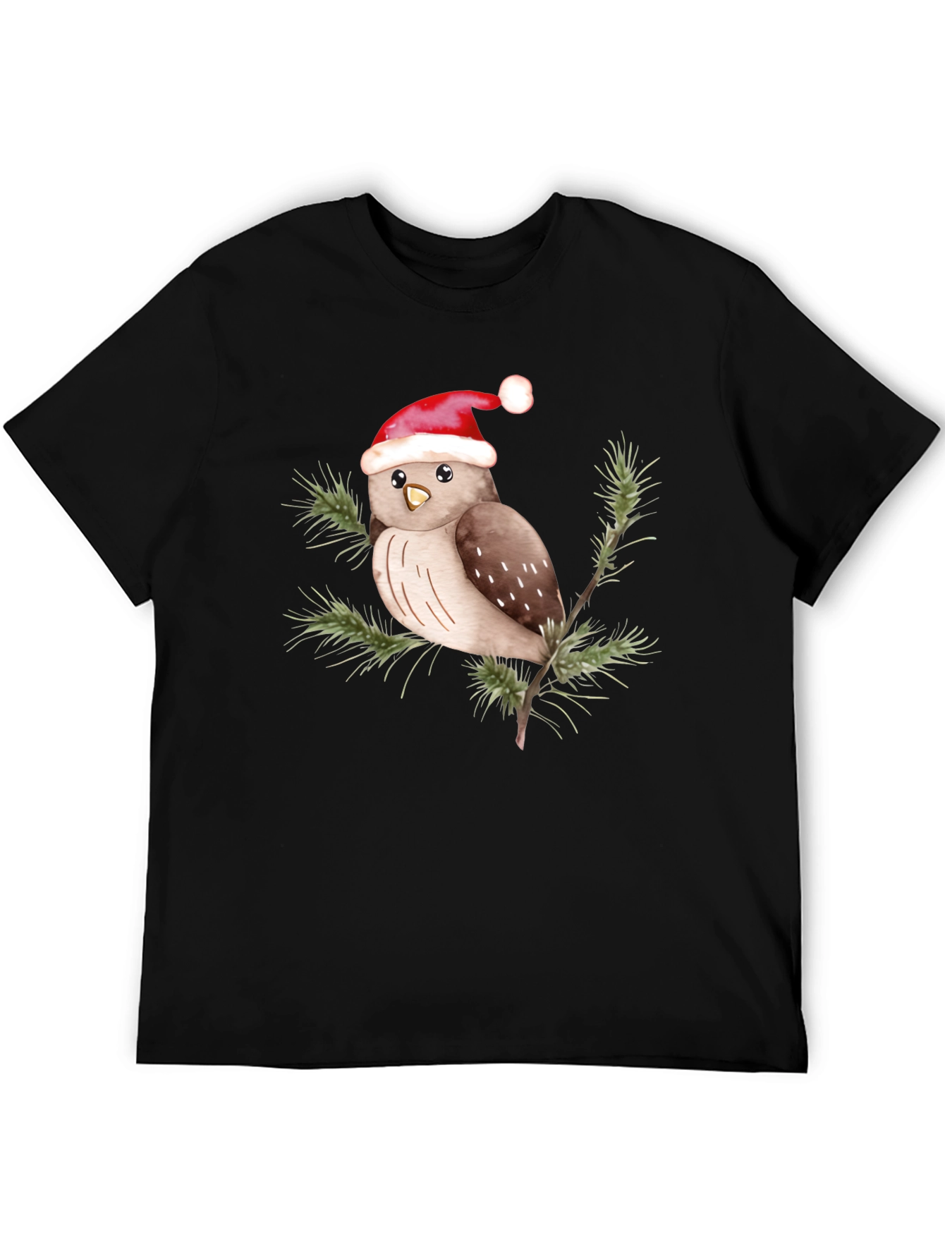 Festive Owl Tee - Holiday Cheer