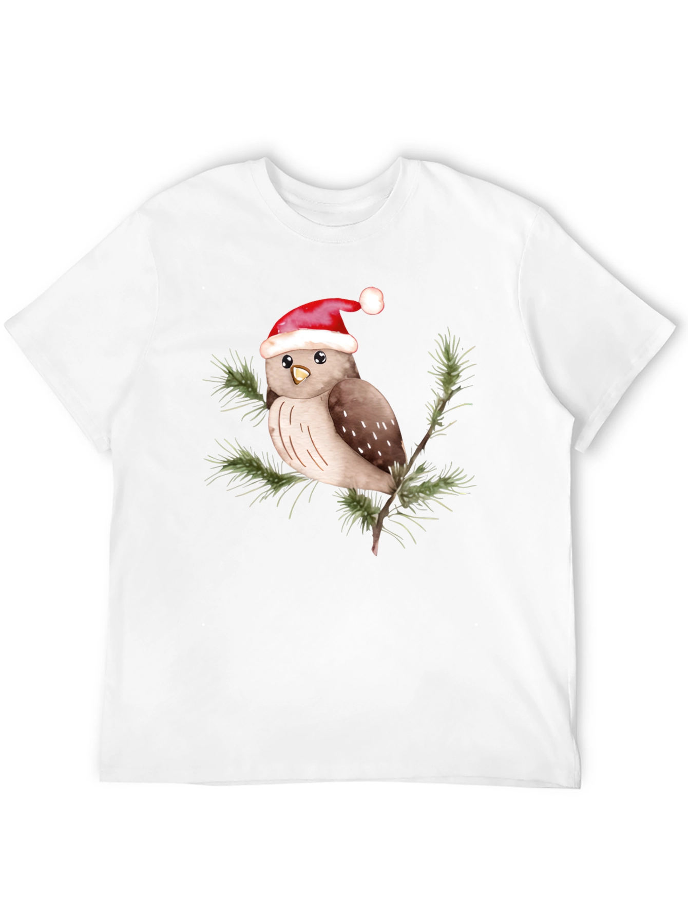 Festive Owl Tee - Holiday Cheer
