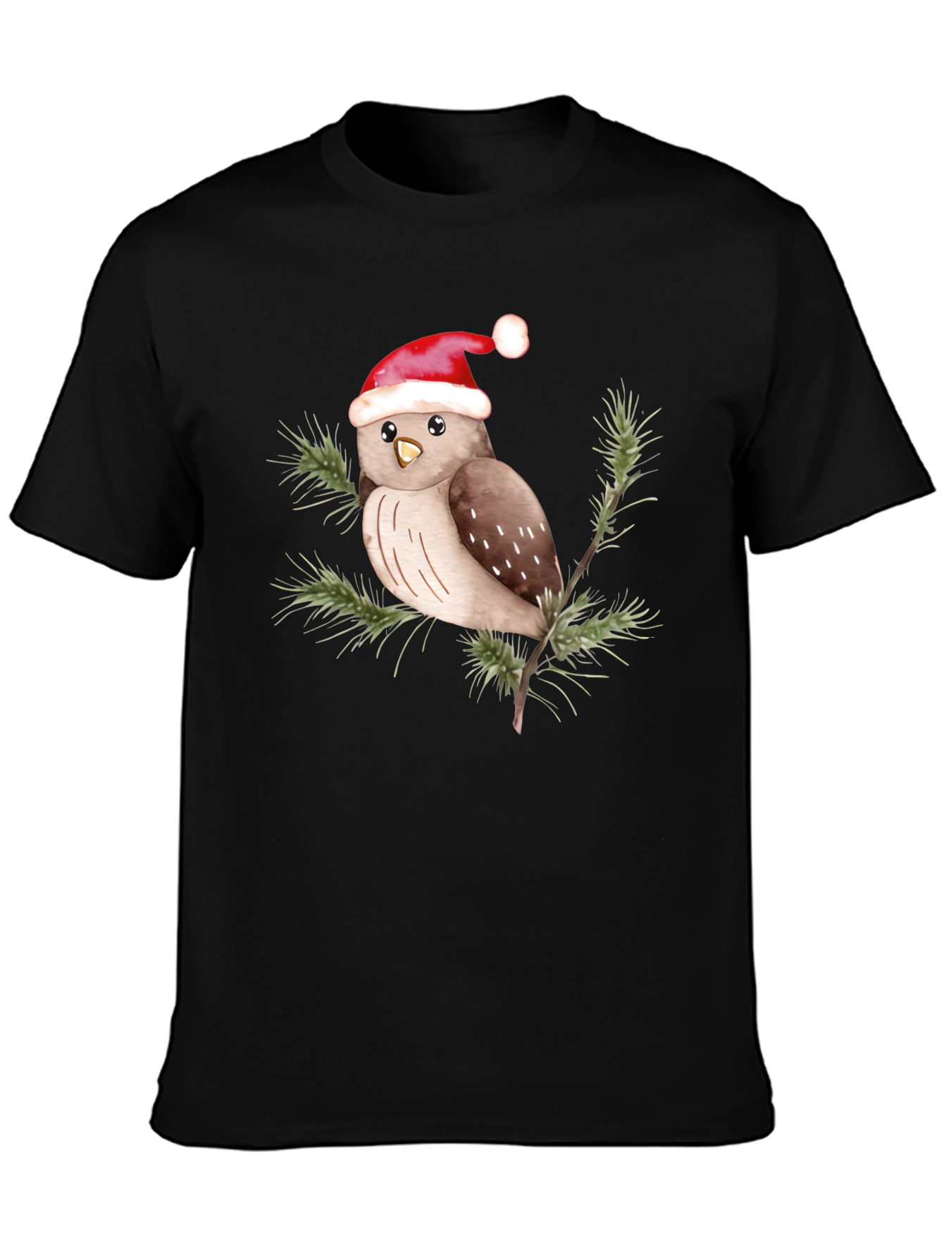 Festive Owl Tee - Holiday Cheer