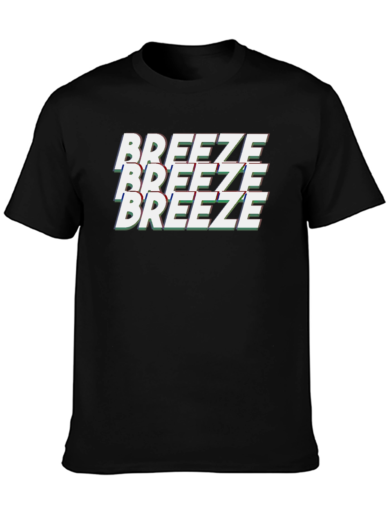 Breeze Black Graphic T-Shirt