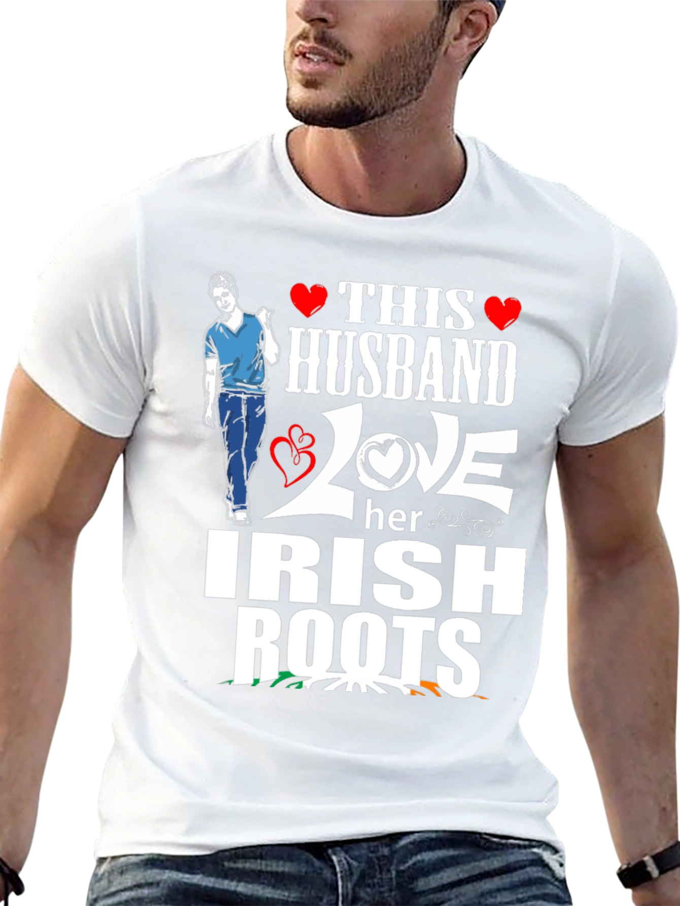 Husband Loves Irish Roots T-Shirt