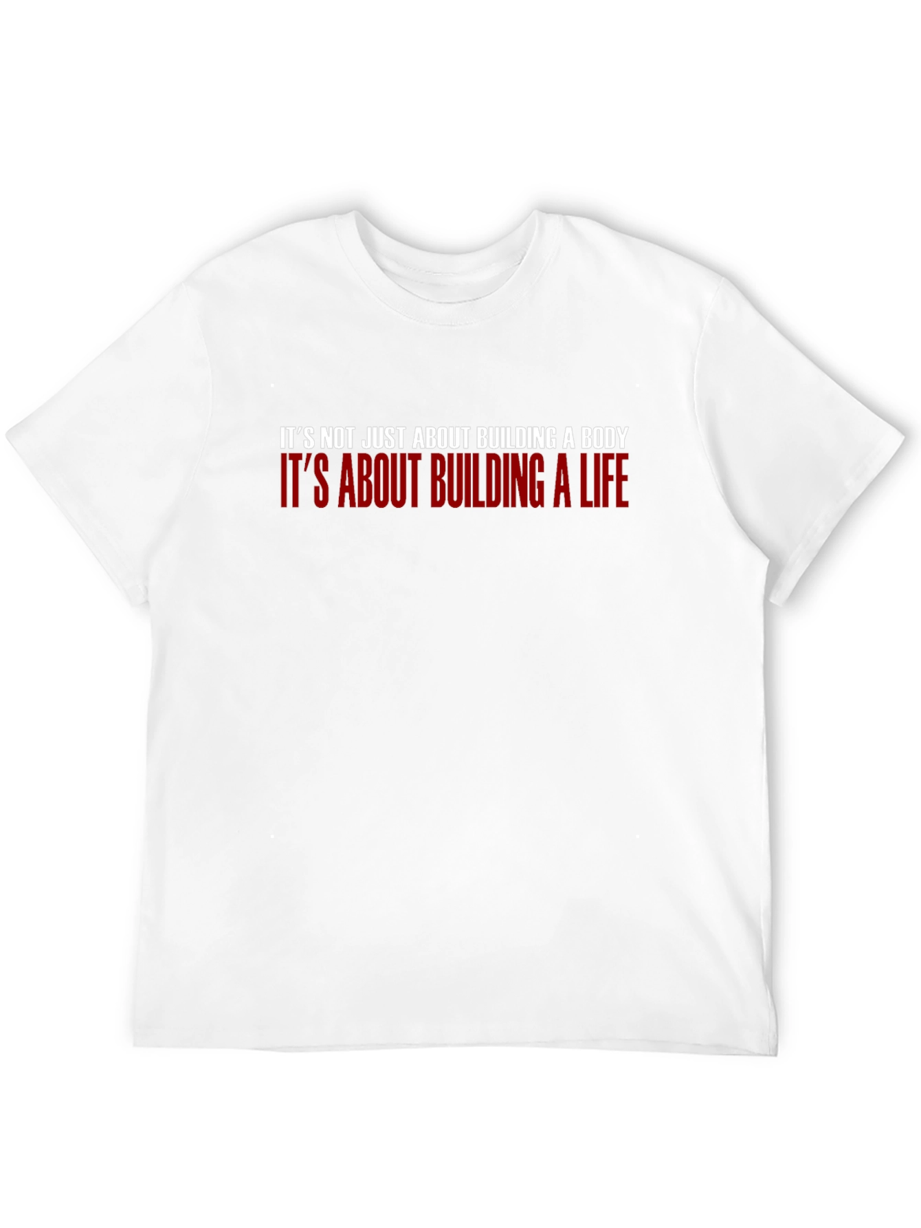 Motivational Black T-Shirt - Building a Life
