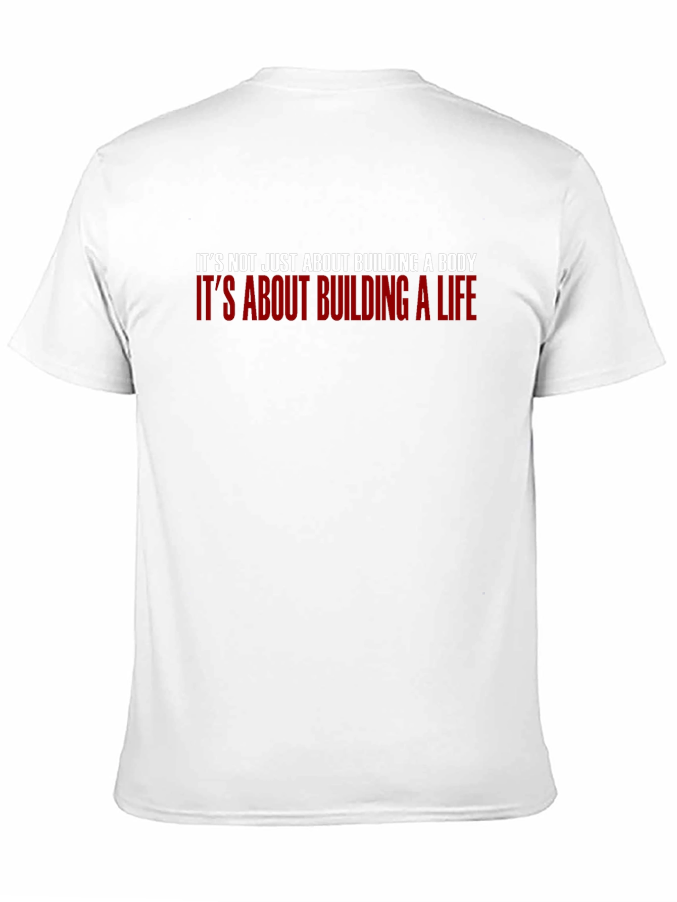 Motivational Black T-Shirt - Building a Life