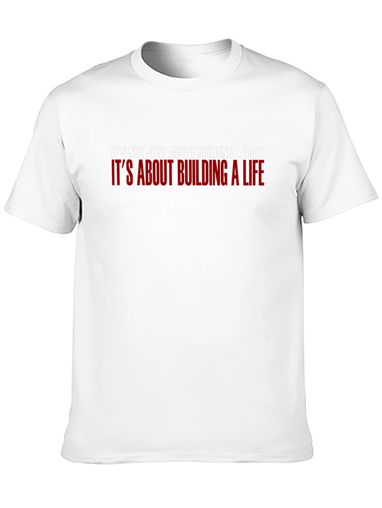 Motivational Black T-Shirt - Building a Life