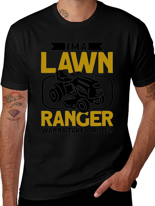 Lawn Ranger Graphic Tee - Ride-On Mower T-Shirt