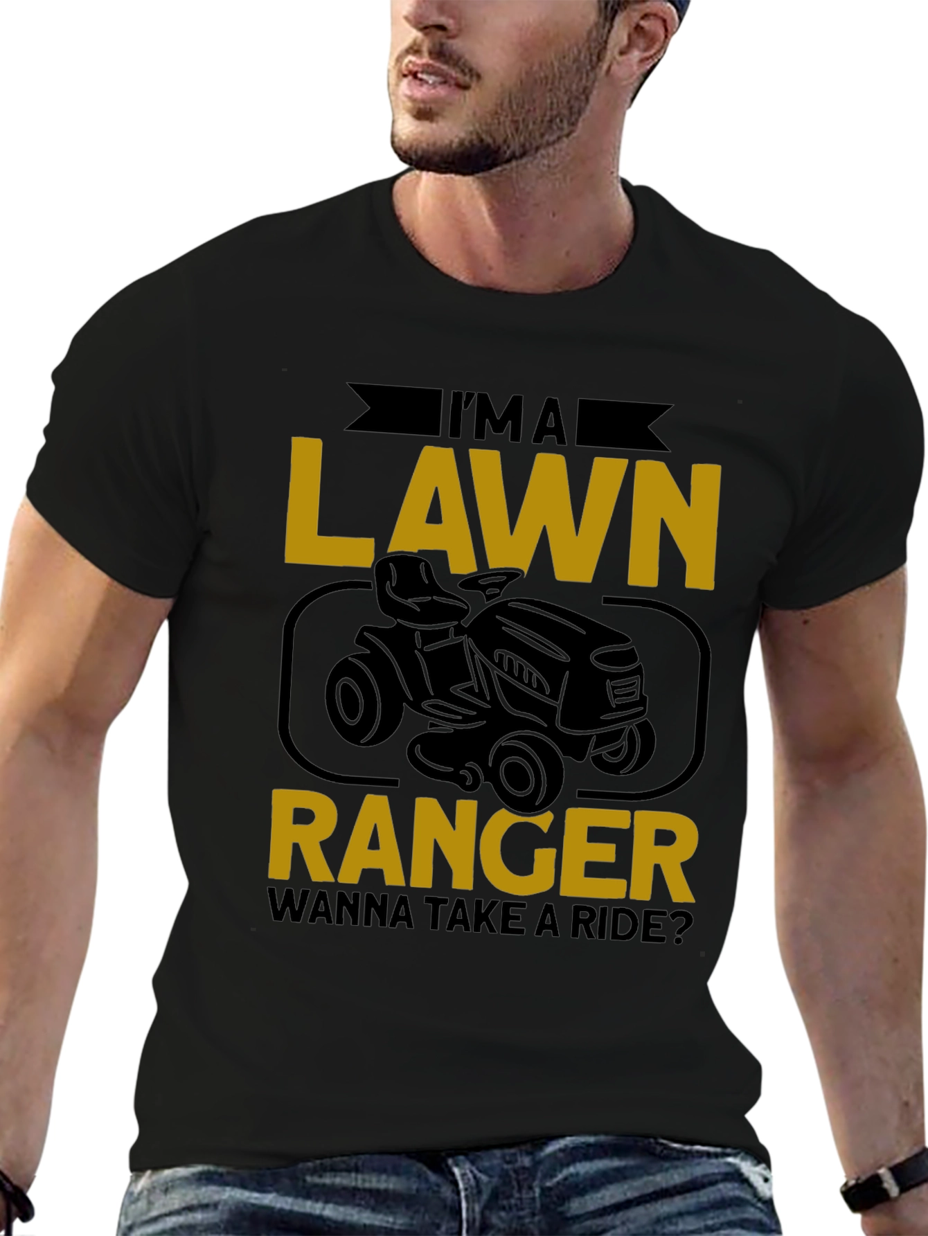 Lawn Ranger Graphic Tee - Ride-On Mower T-Shirt