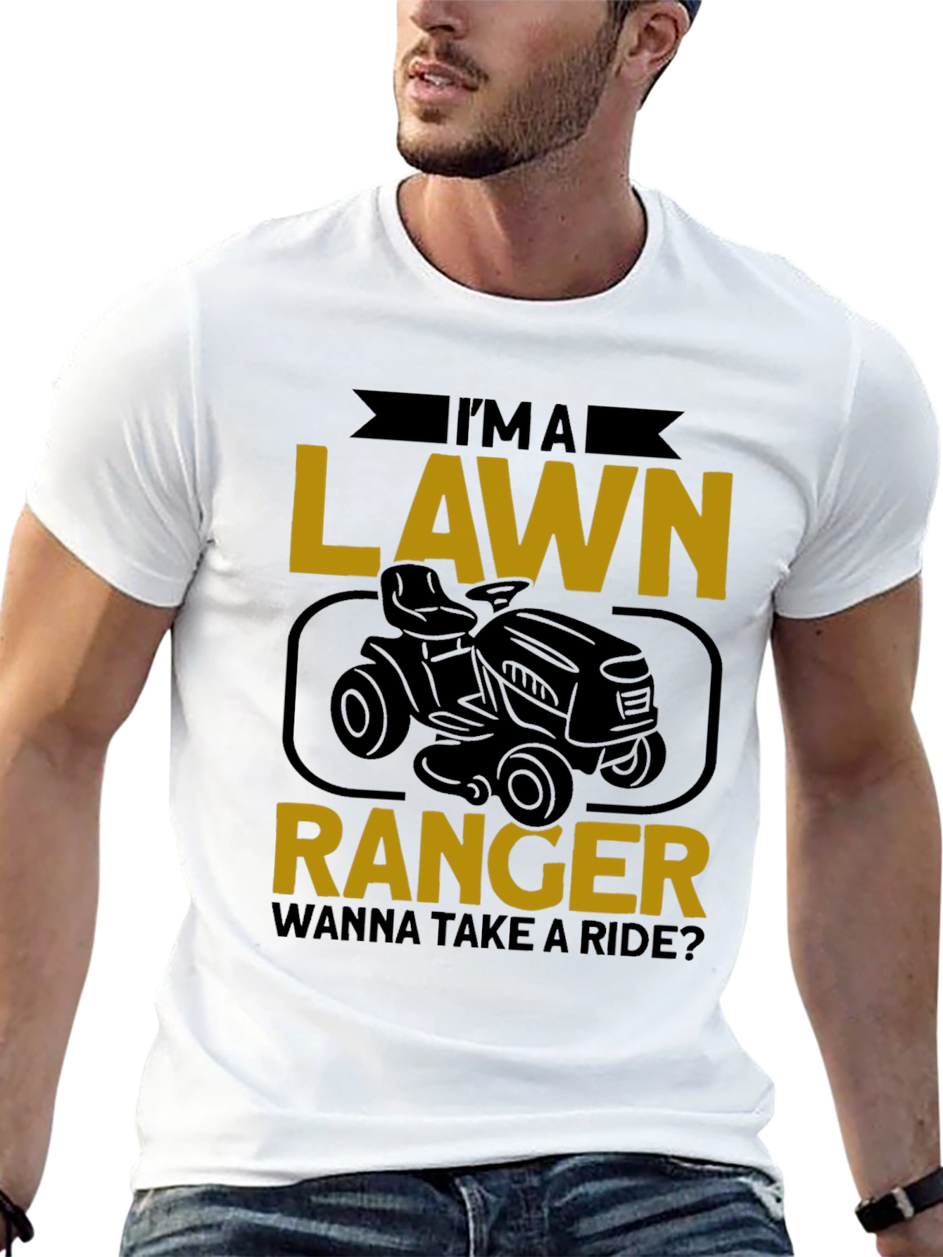 Lawn Ranger Graphic Tee - Ride-On Mower T-Shirt