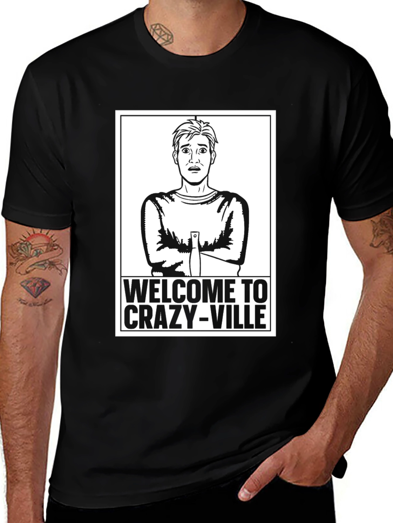 Welcome to Crazy-Ville Graphic T-Shirt