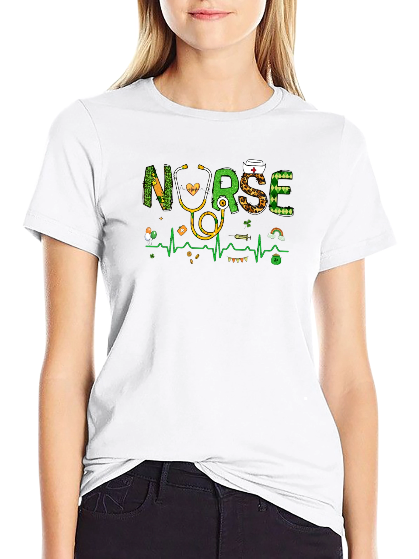 St. Patricks Day Nurse Graphic Tee