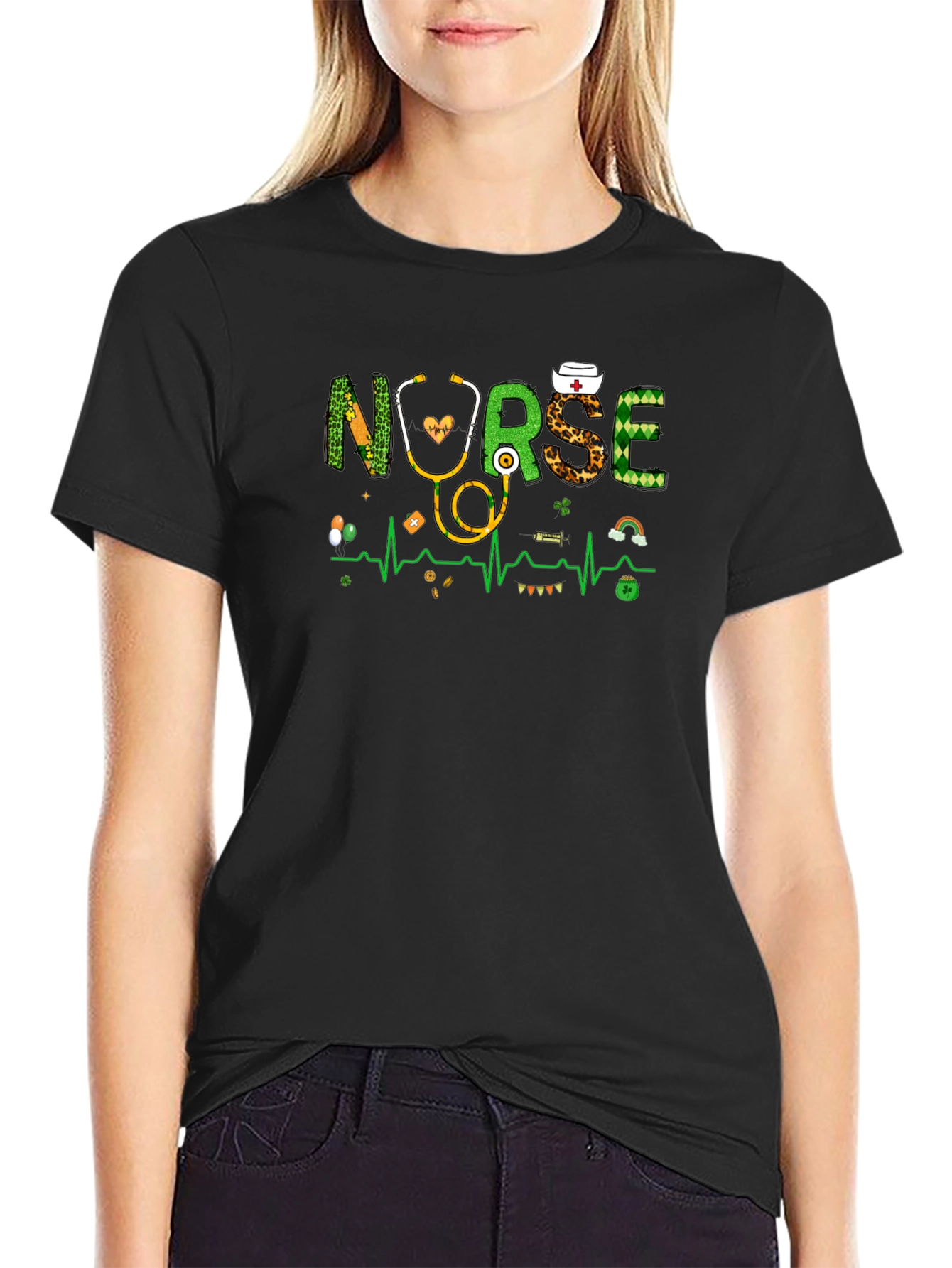 St. Patricks Day Nurse Graphic Tee