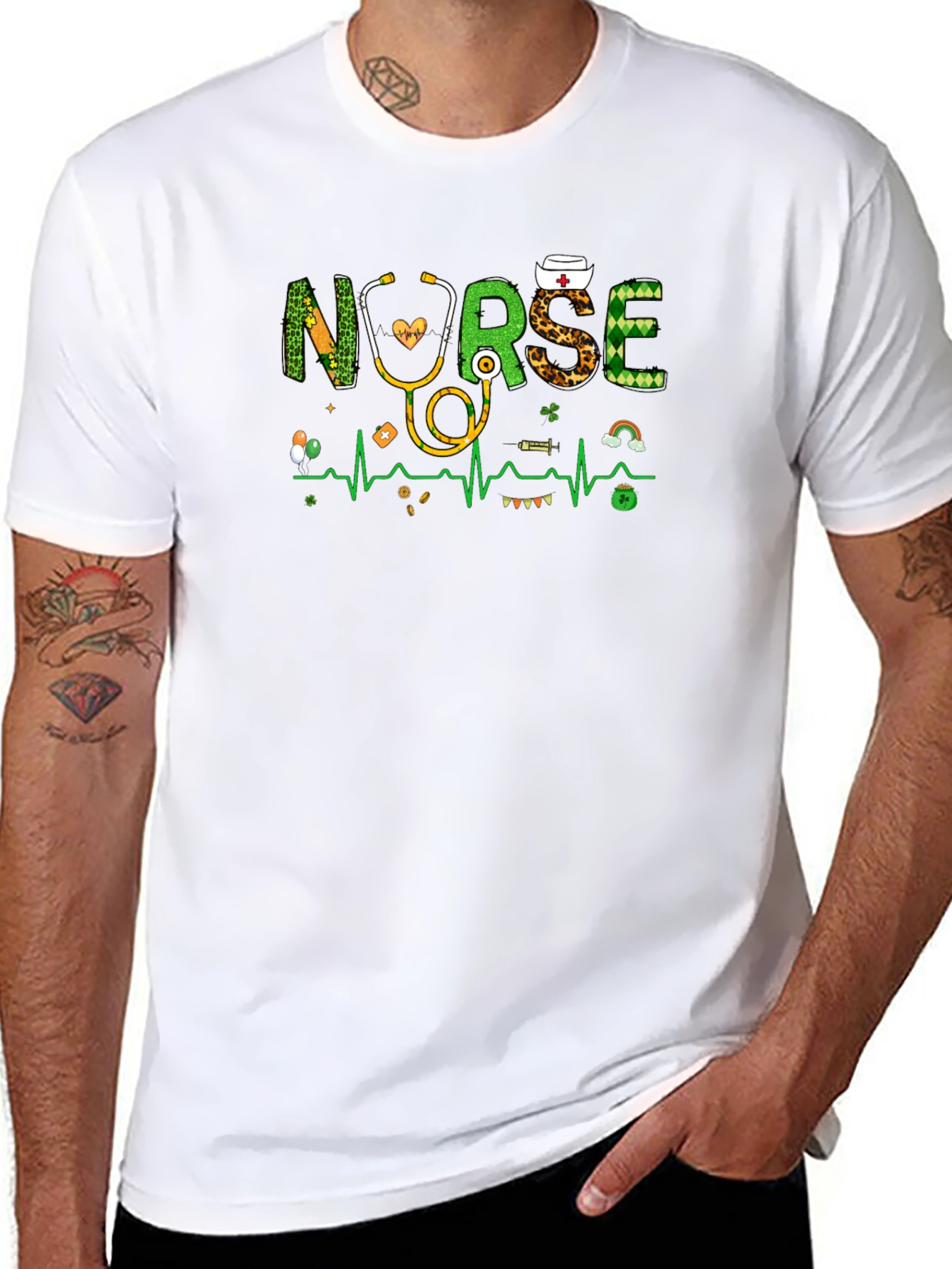 St. Patricks Day Nurse Graphic Tee