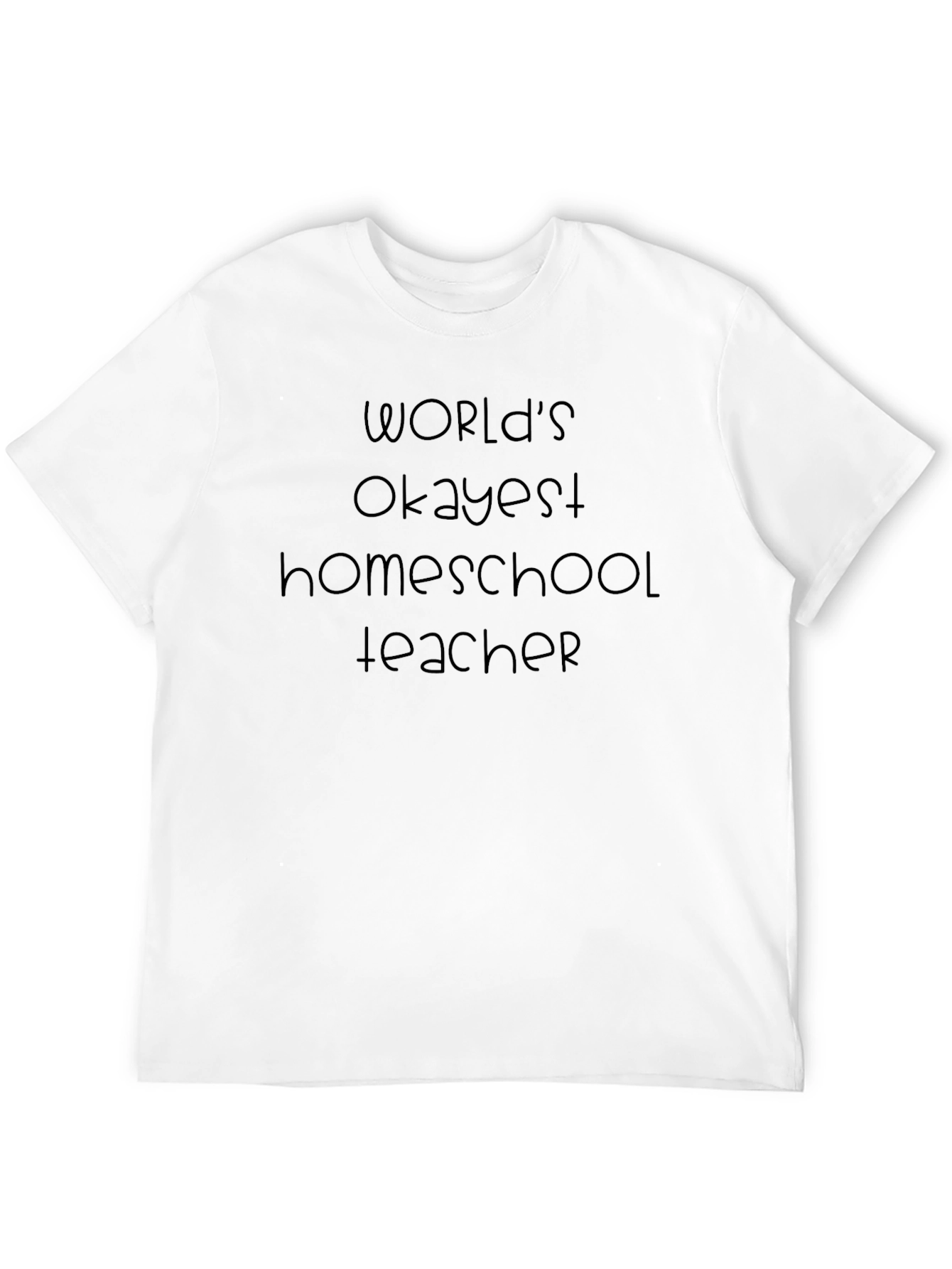 Worlds Okayest Homeschool Teacher T-Shirt