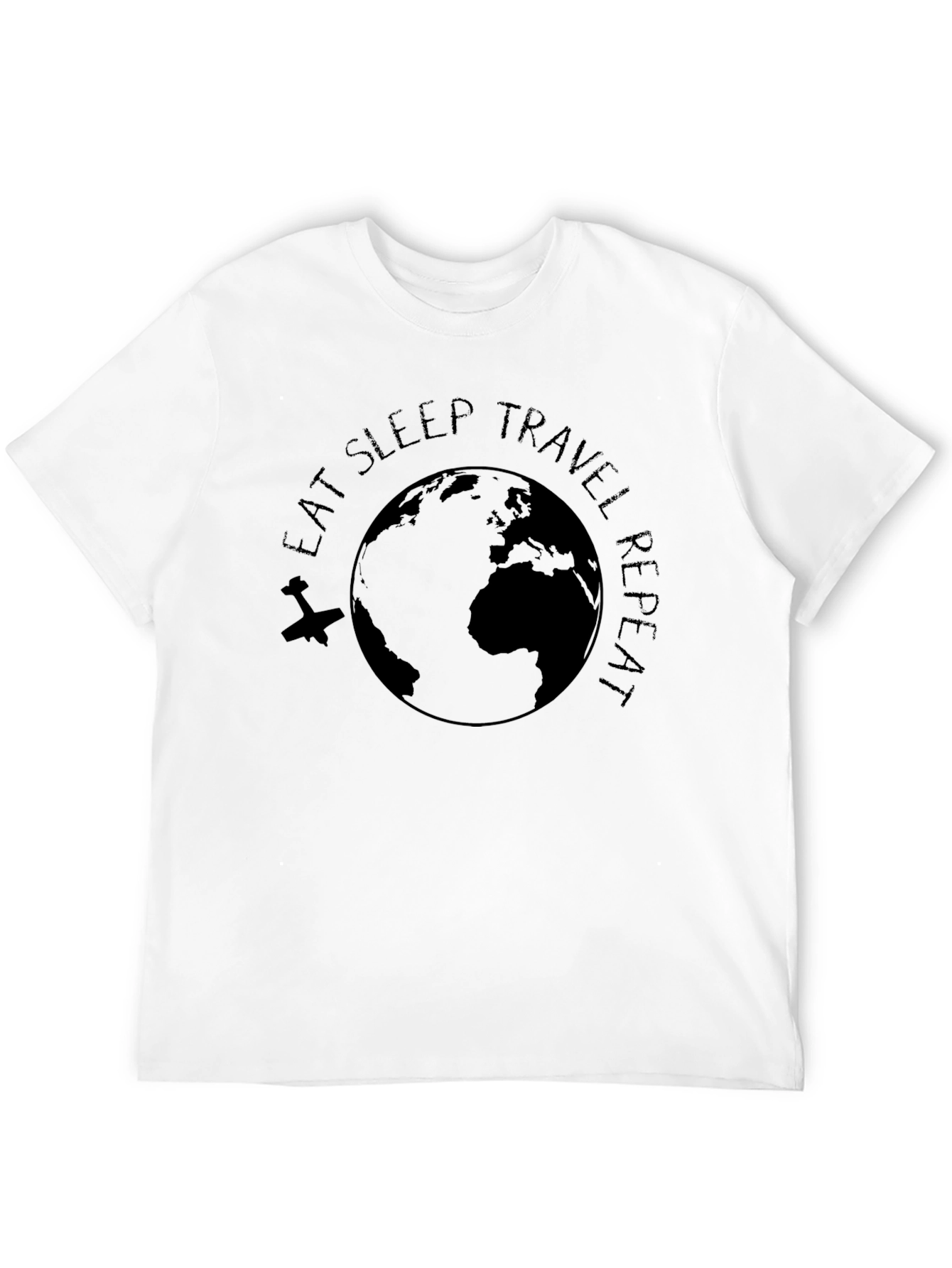 Eat Sleep Travel Repeat Graphic Tee