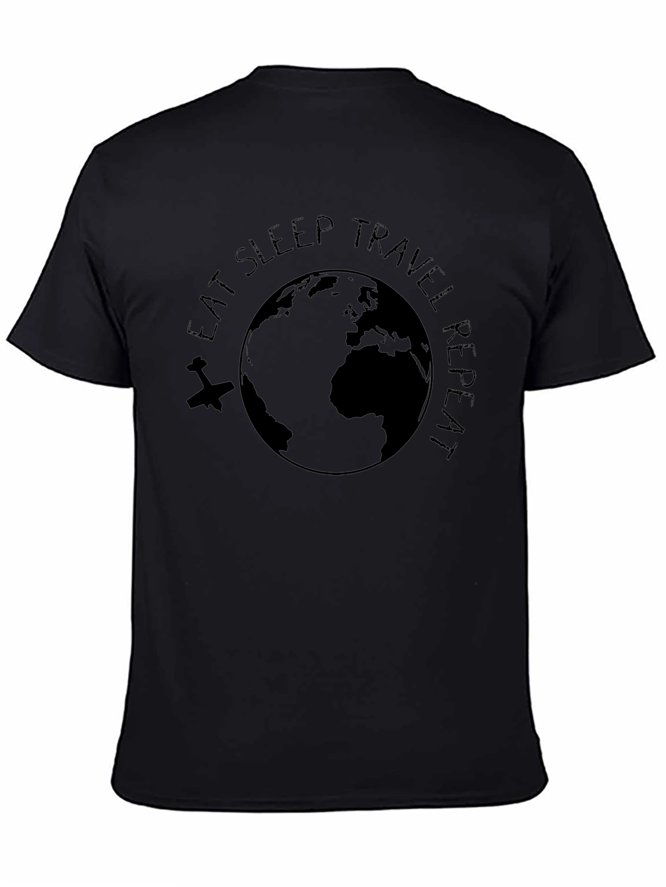 Eat Sleep Travel Repeat Graphic Tee