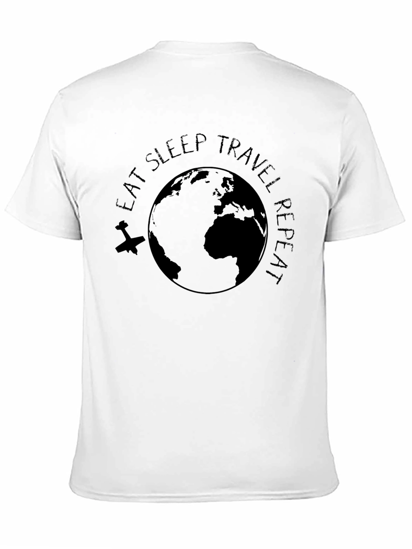 Eat Sleep Travel Repeat Graphic Tee