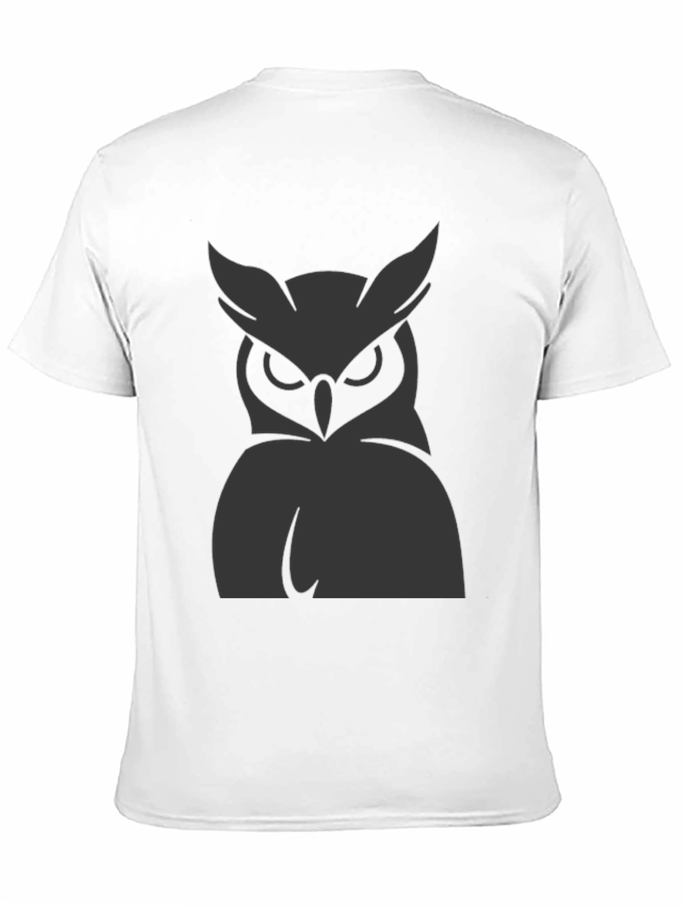 Mens Owl Graphic Print Crew Neck T-Shirt