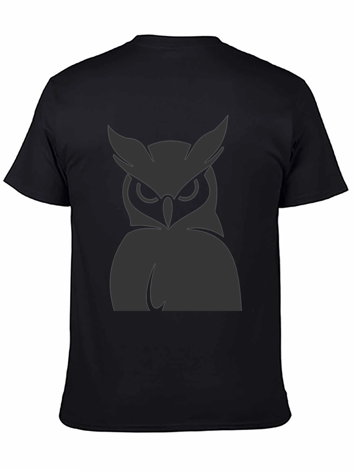 Mens Owl Graphic Print Crew Neck T-Shirt