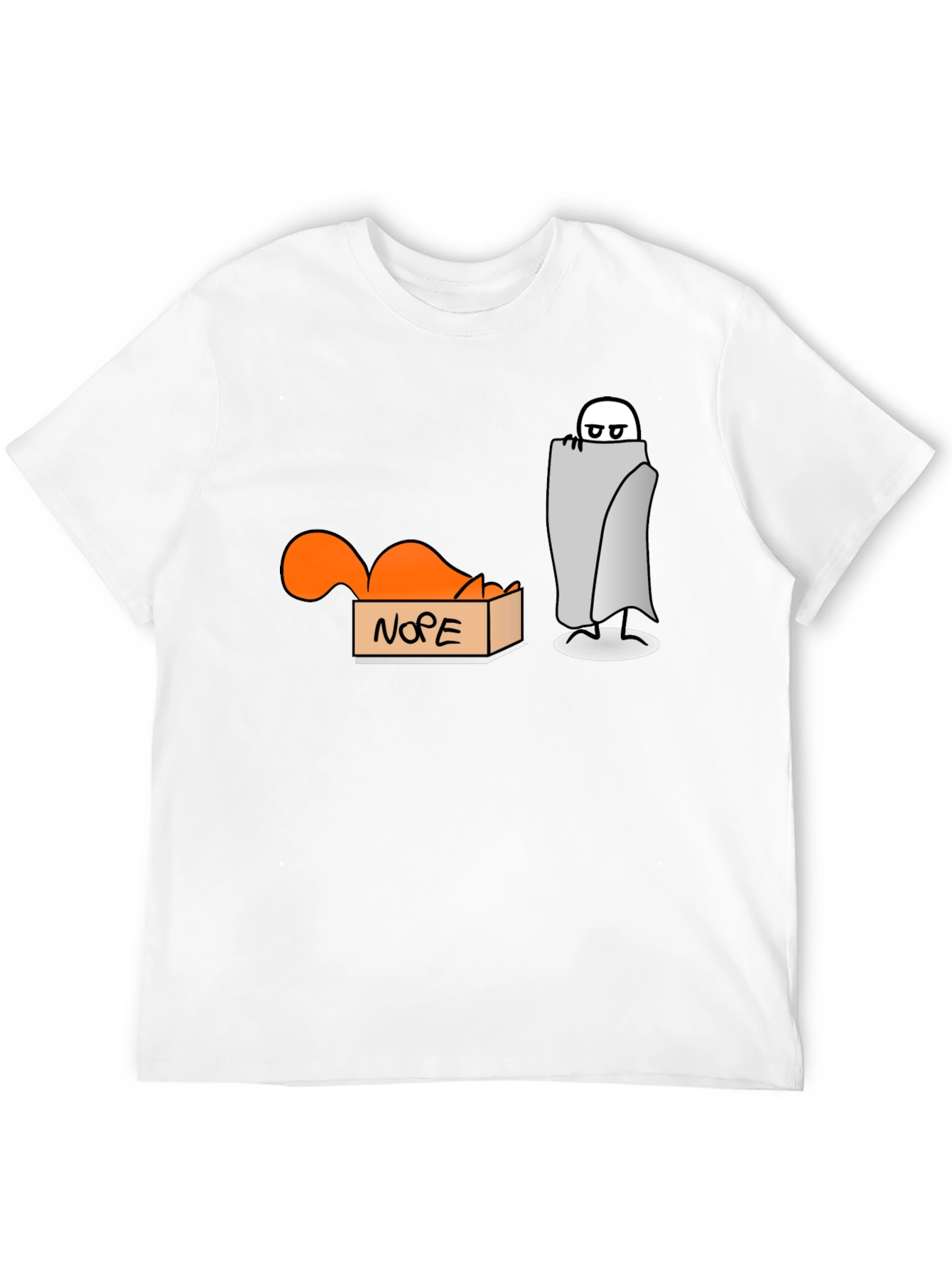 Nope T-Shirt: Introvert Humor Tee