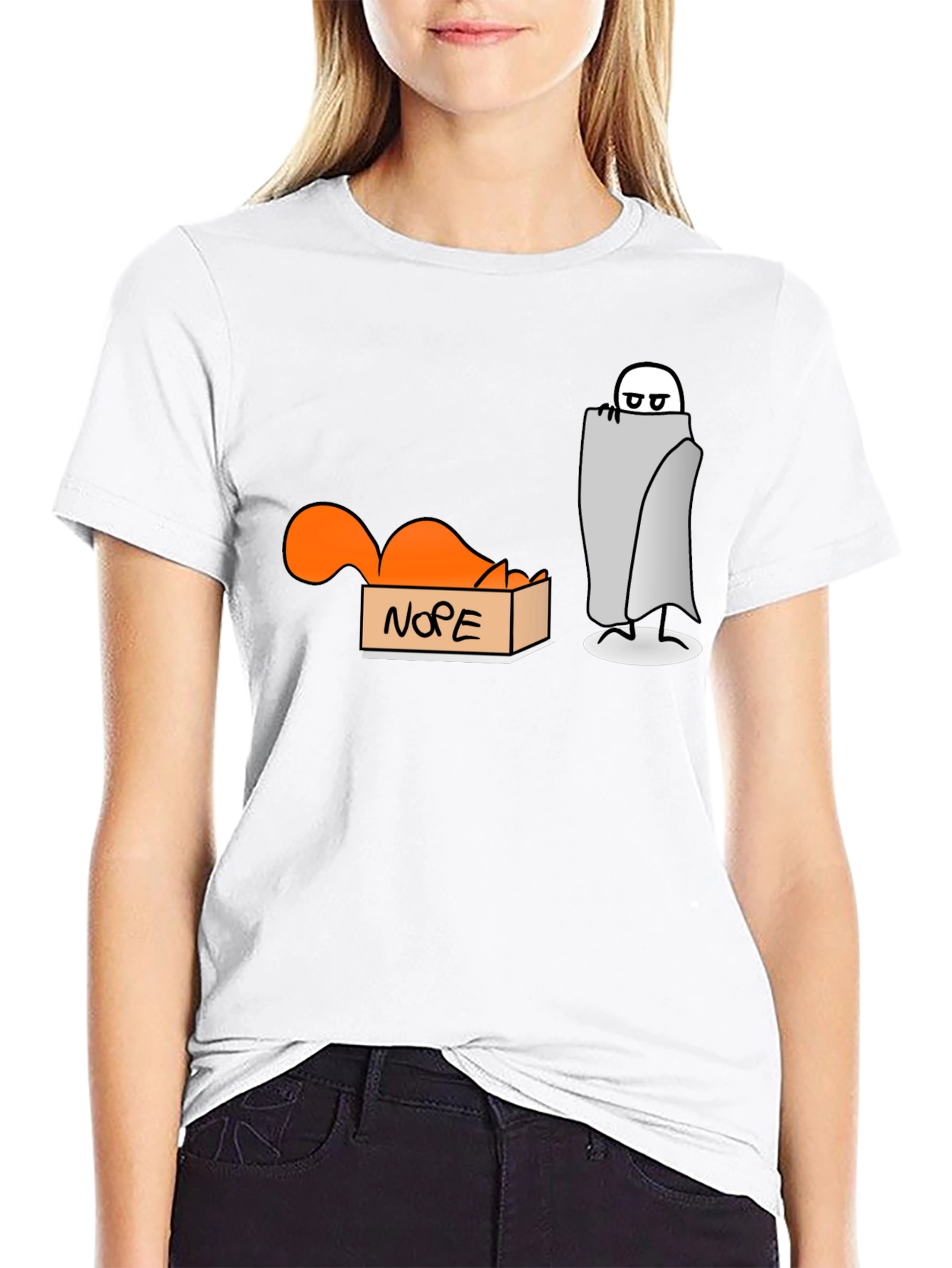 Nope T-Shirt: Introvert Humor Tee