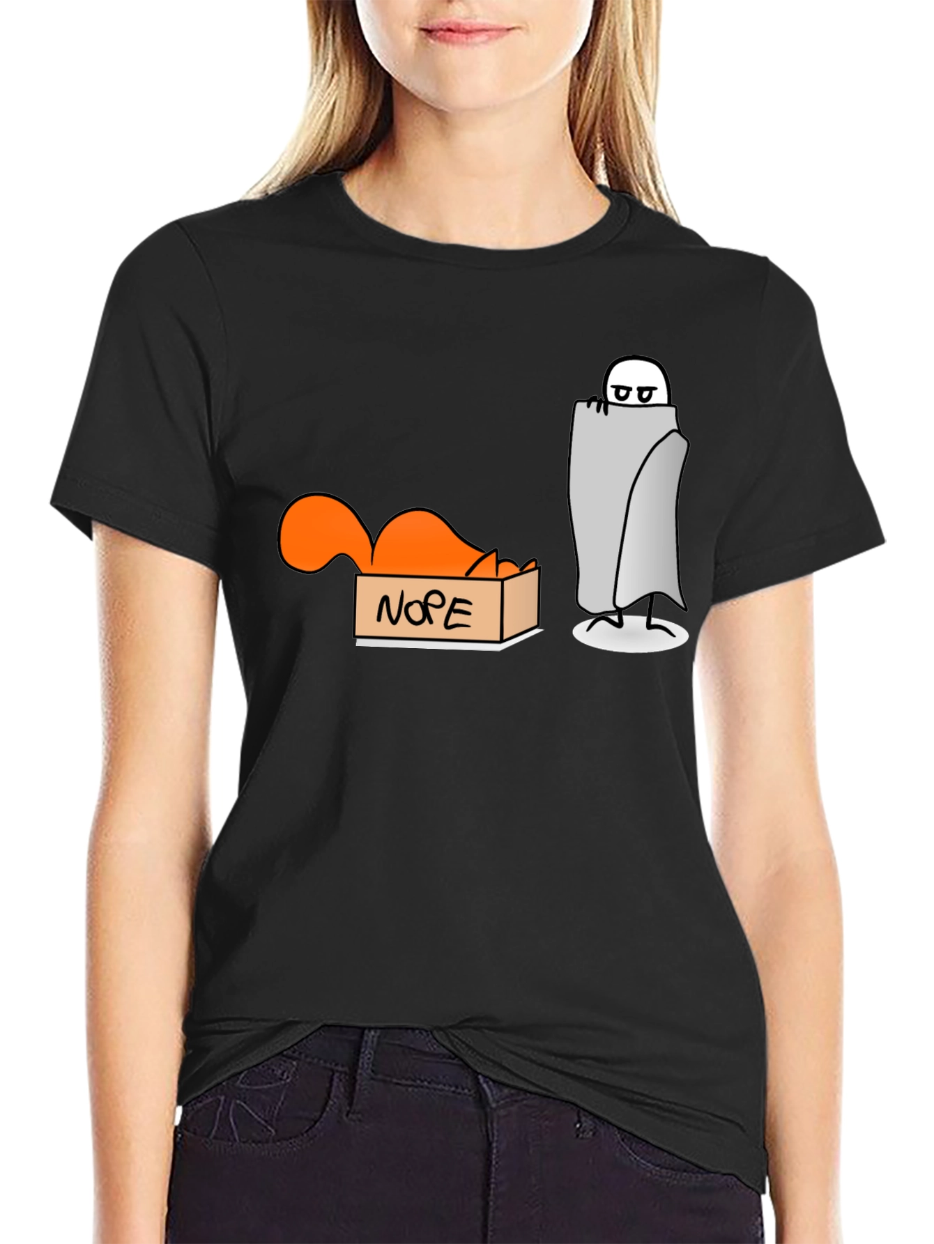 Nope T-Shirt: Introvert Humor Tee