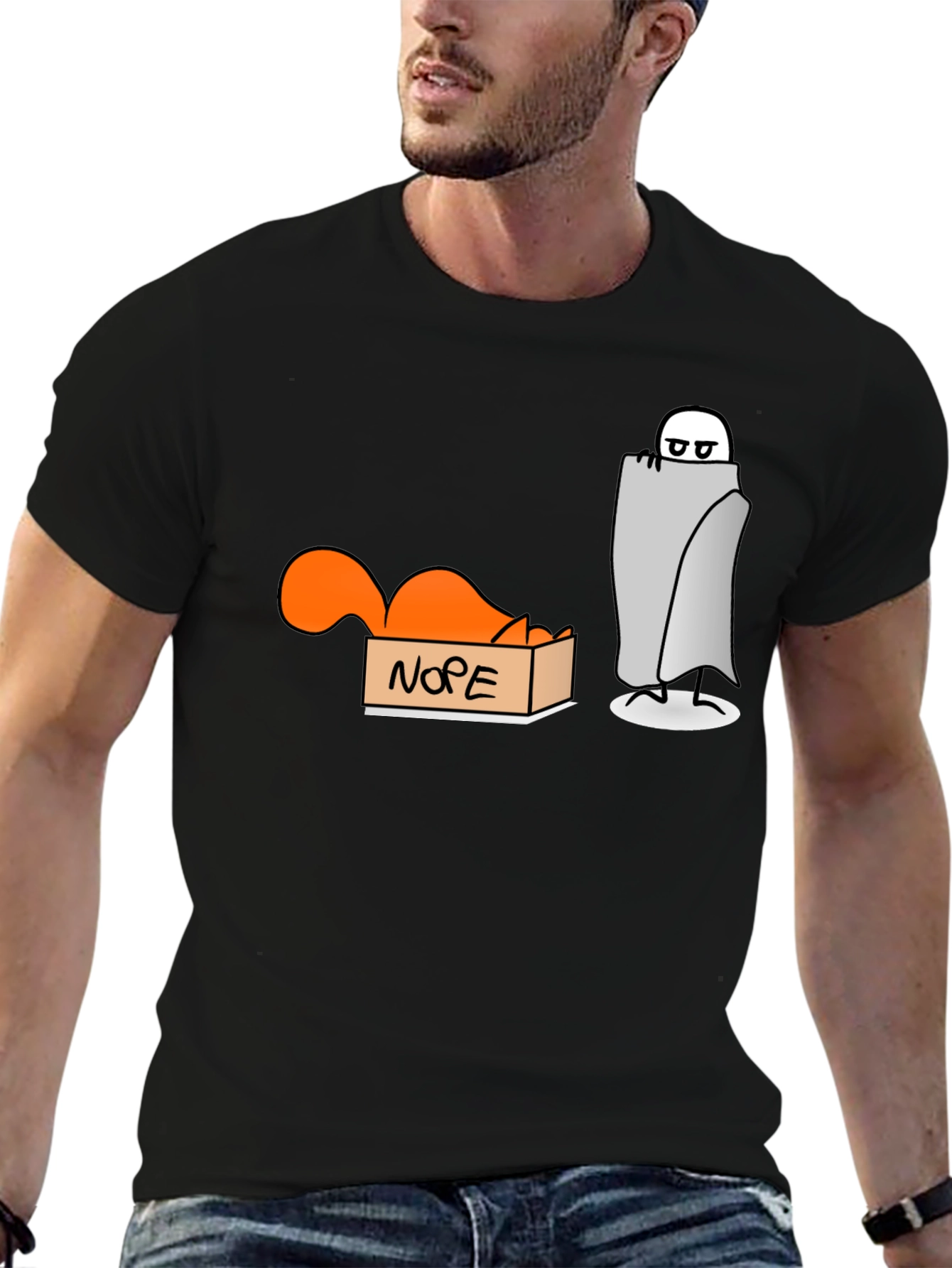 Nope T-Shirt: Introvert Humor Tee