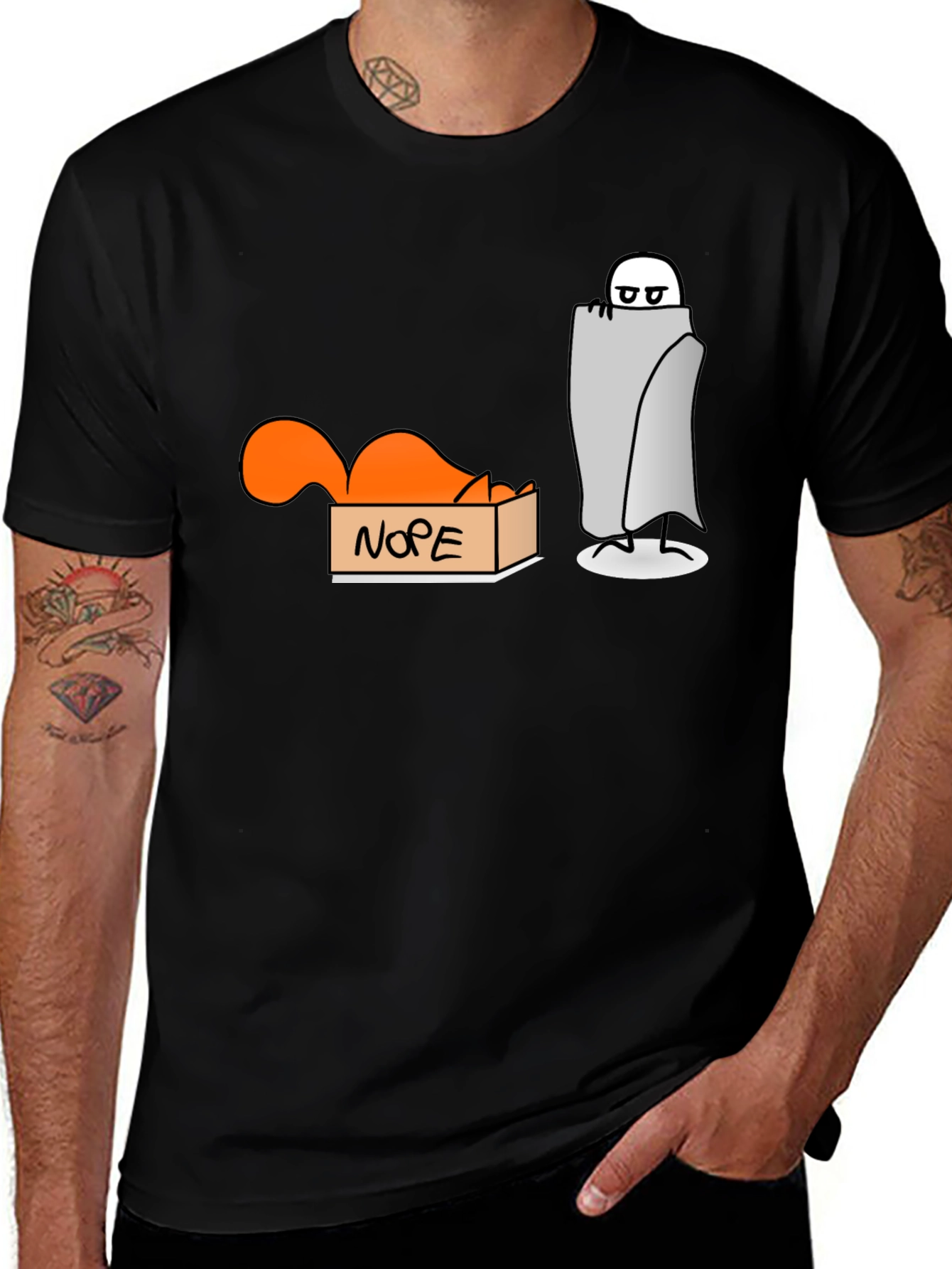 Nope T-Shirt: Introvert Humor Tee