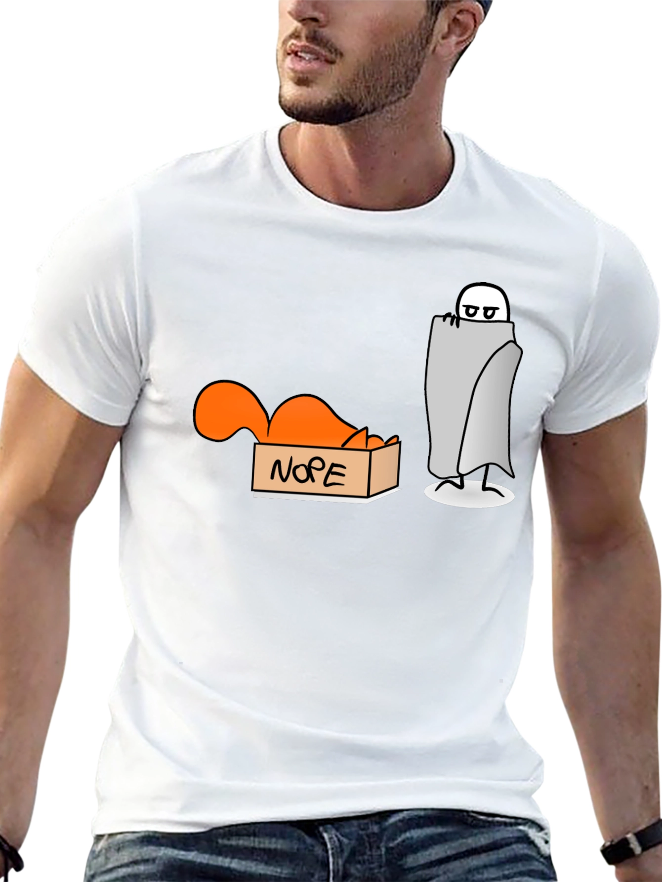 Nope T-Shirt: Introvert Humor Tee