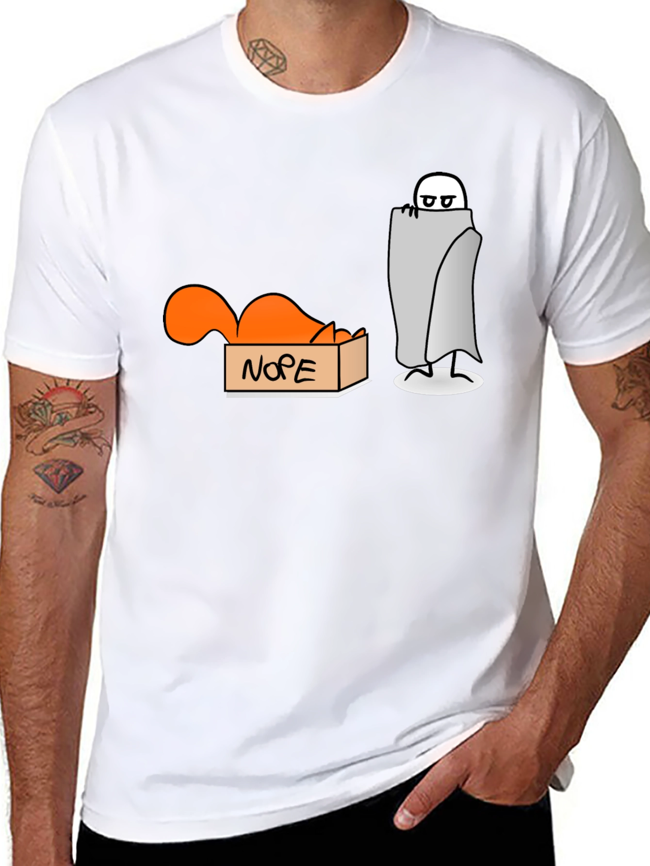 Nope T-Shirt: Introvert Humor Tee