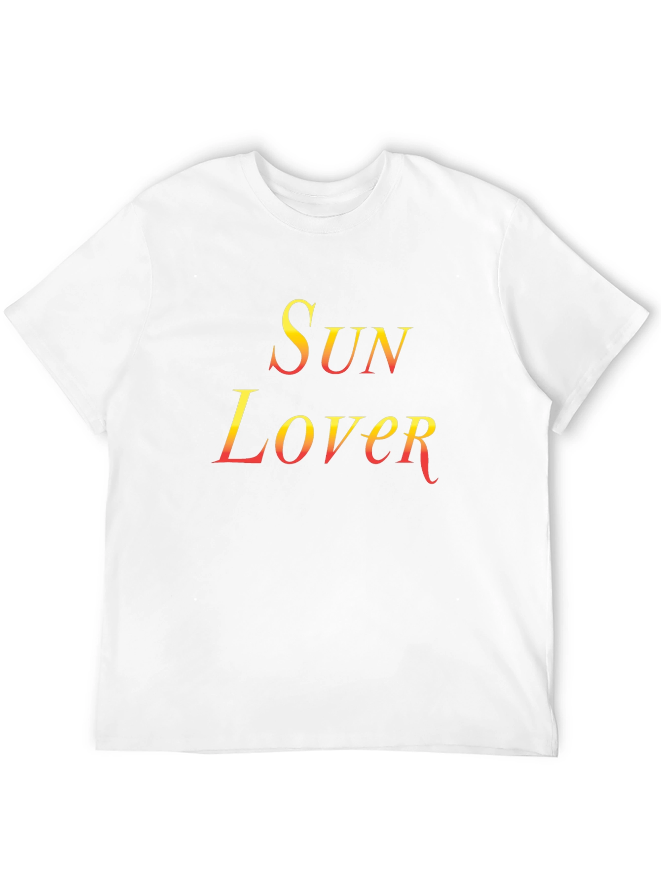 Sun Lover Graphic Tee - Black Cotton T-Shirt