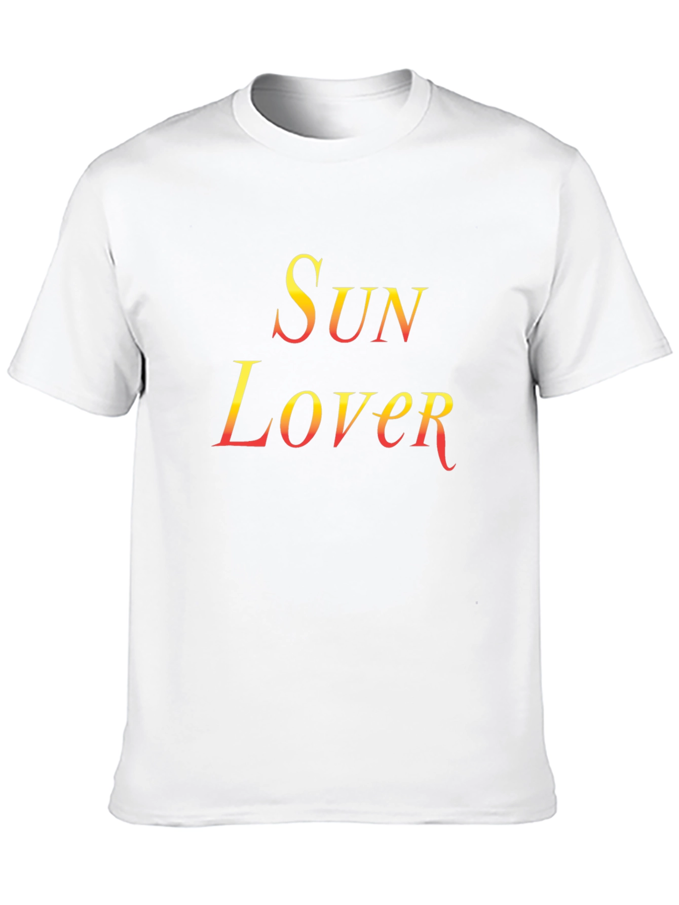 Sun Lover Graphic Tee - Black Cotton T-Shirt