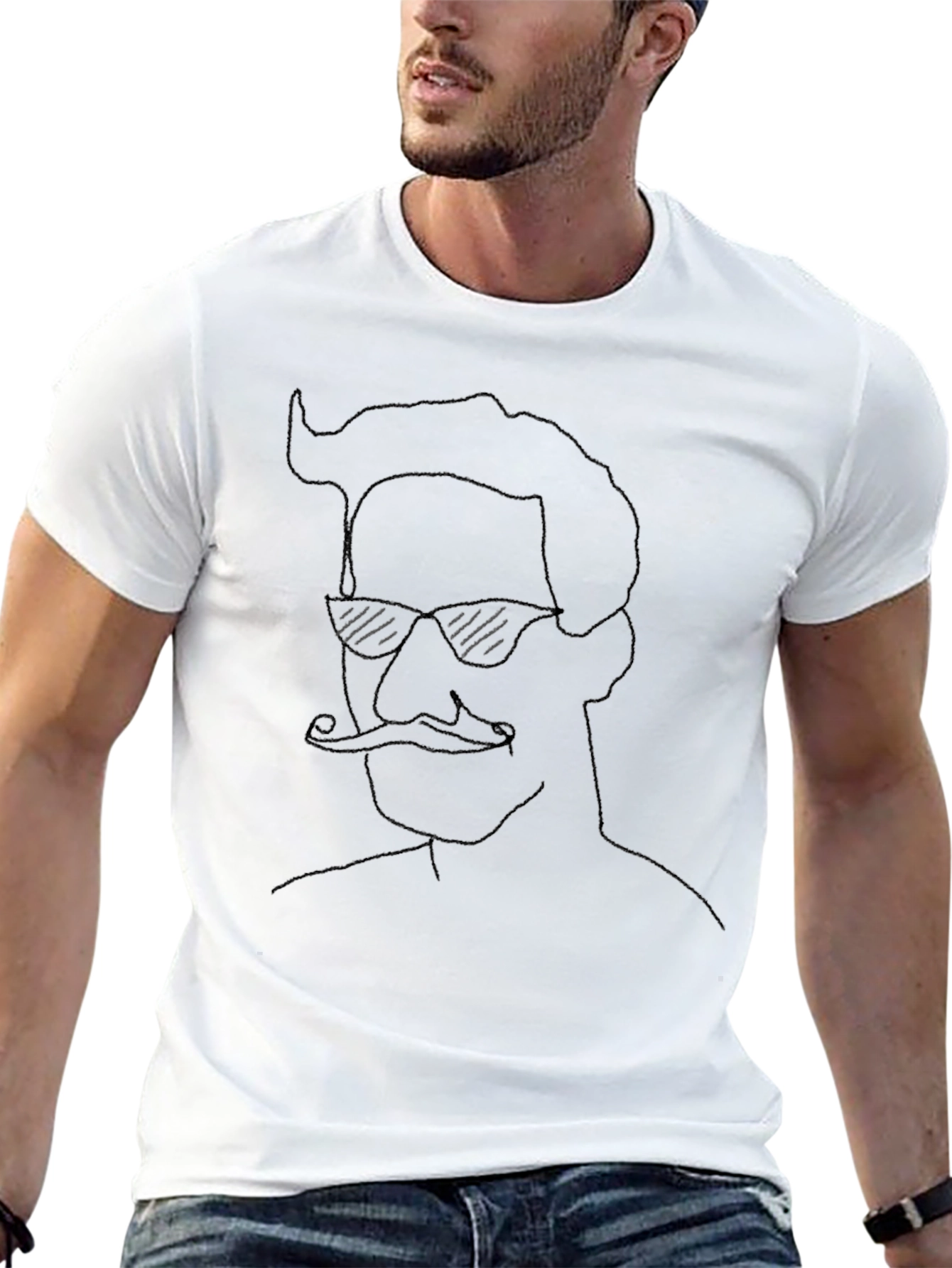Cool Dude Graphic Tee - Black Cotton T-Shirt