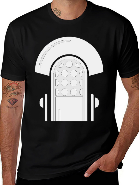 Retro Jukebox Graphic Tee - Black